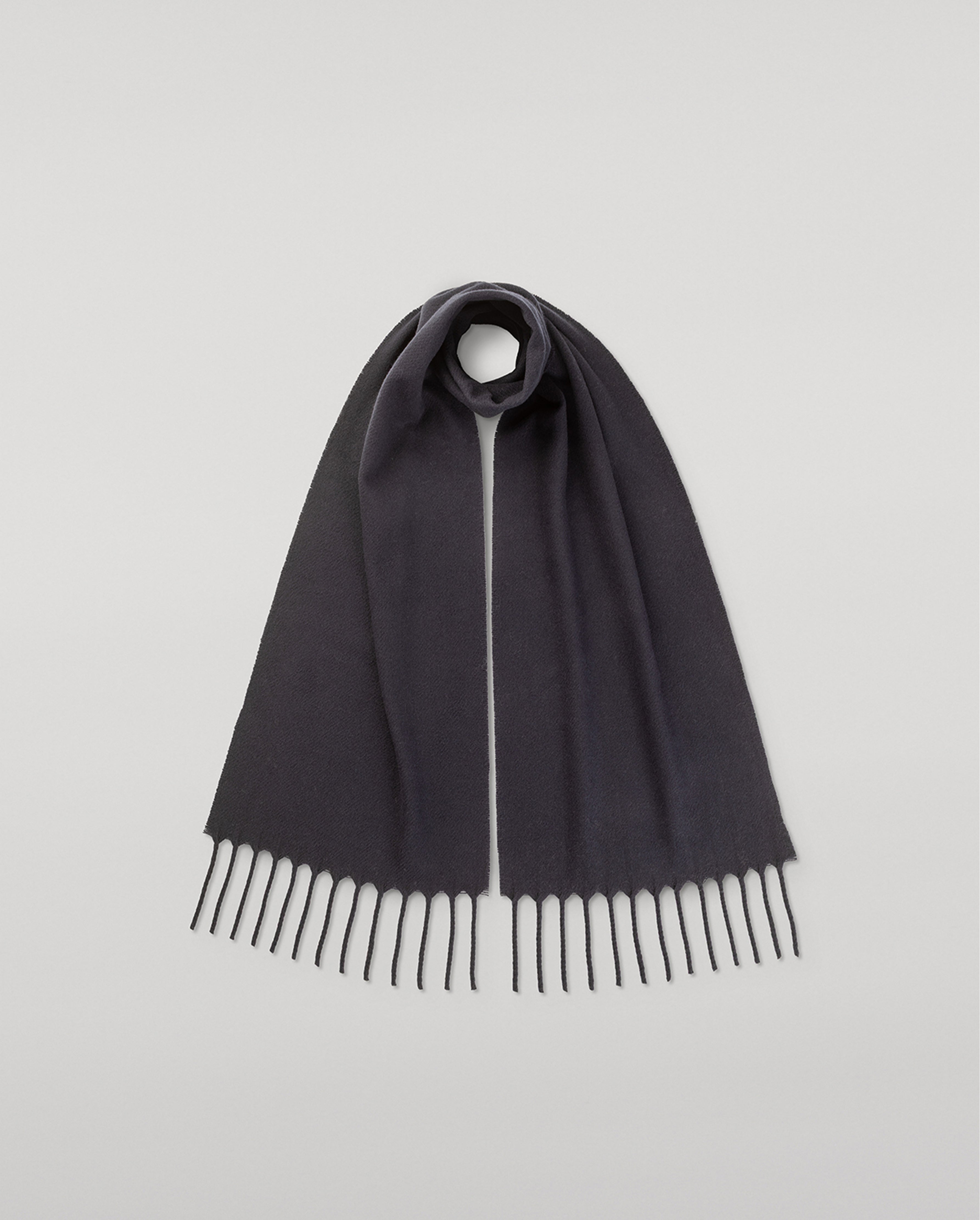 Johnstons of Elgin - Mach Navy Wool Scarf