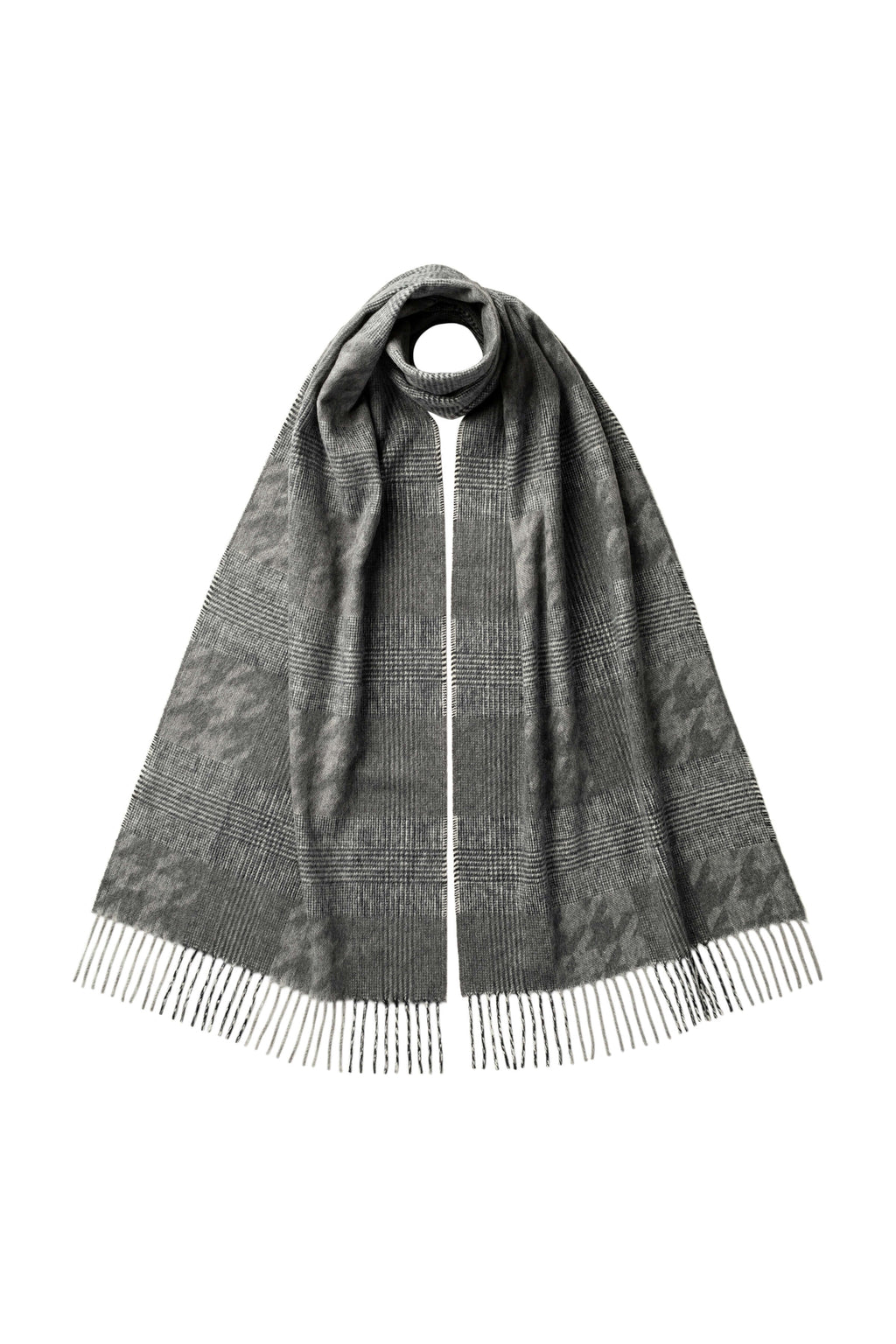 Johnstons of Elgin - Grey Highgrove Heritage Scarf