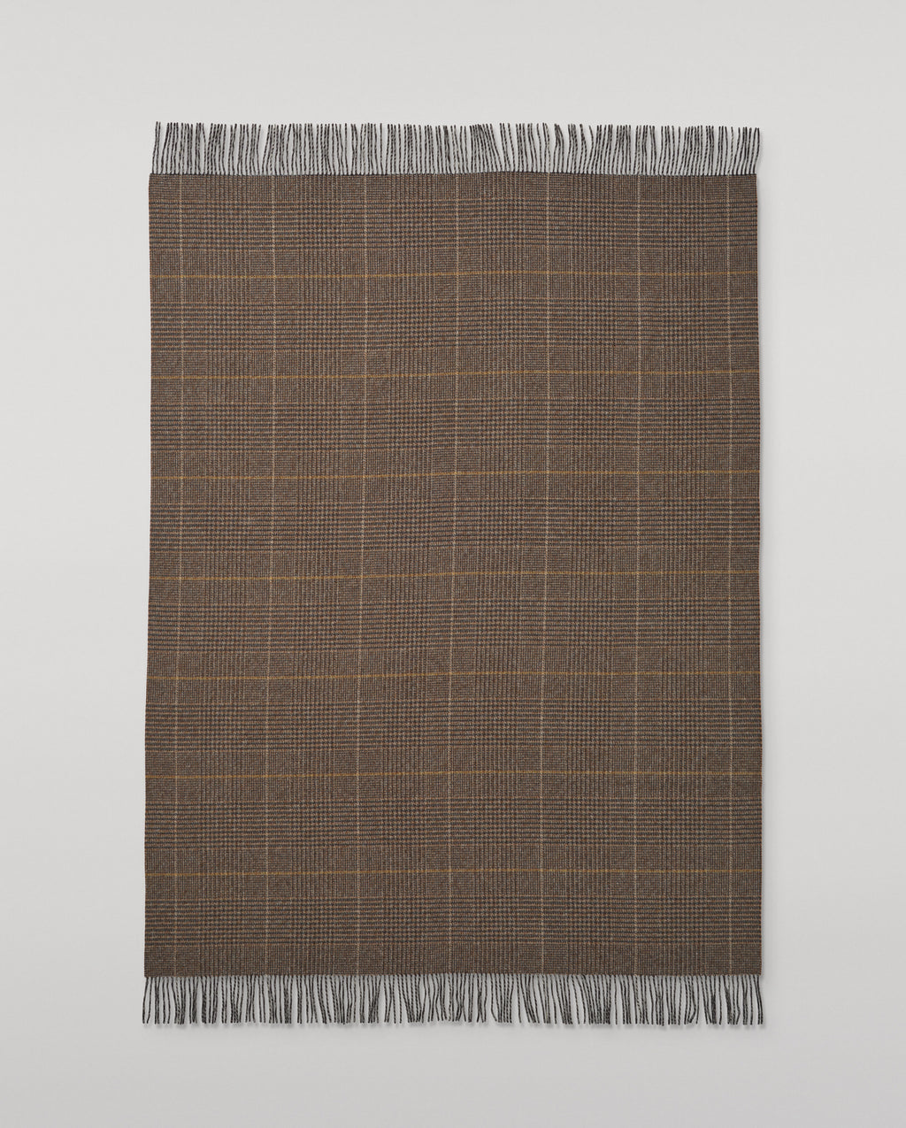 Johnstons of Elgin - Tweed Brown Wool Throw
