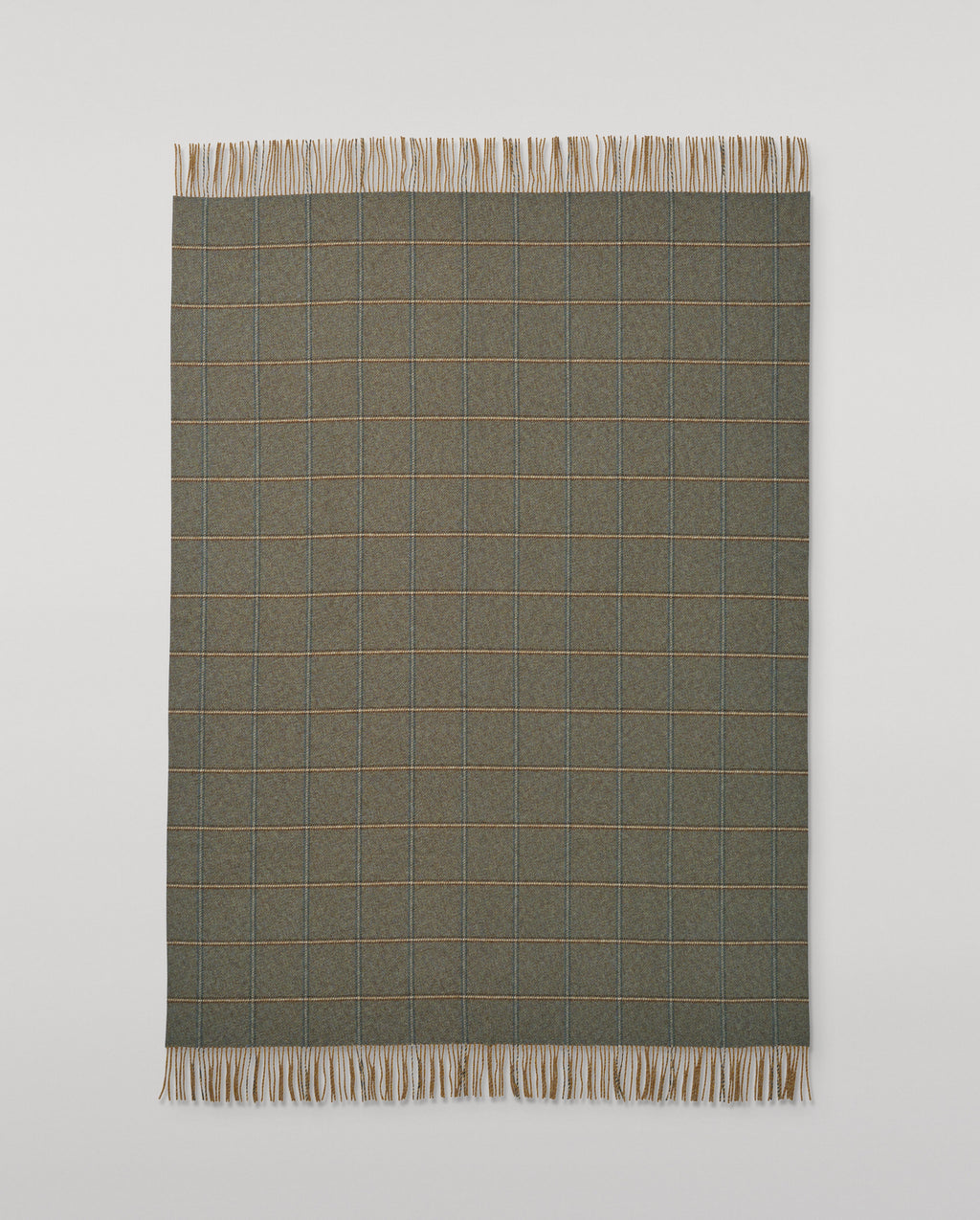 Johnstons of Elgin - Tweed Green Wool Throw