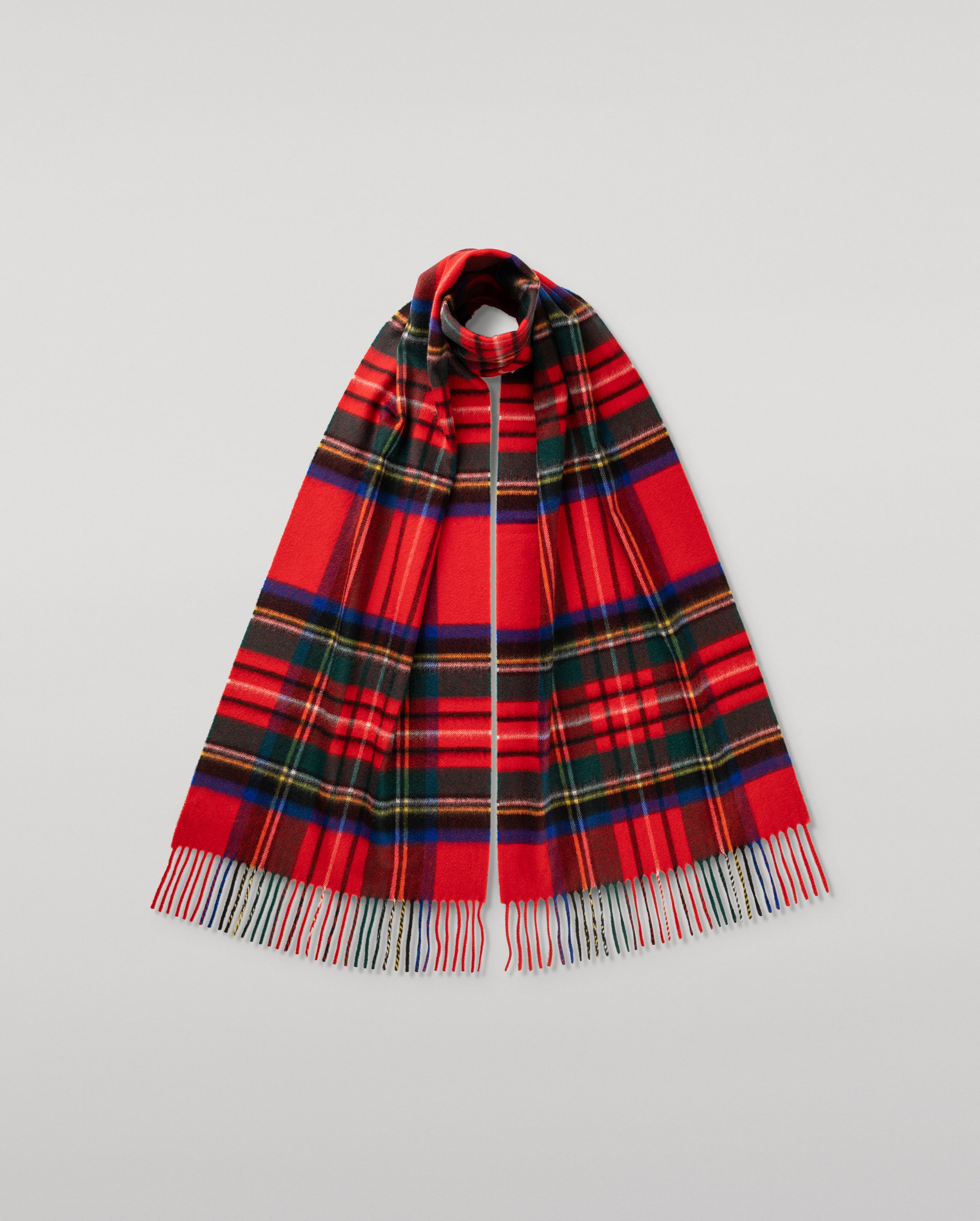 Johnstons of Elgin - Royal Stewart Tartan Merino Scarf