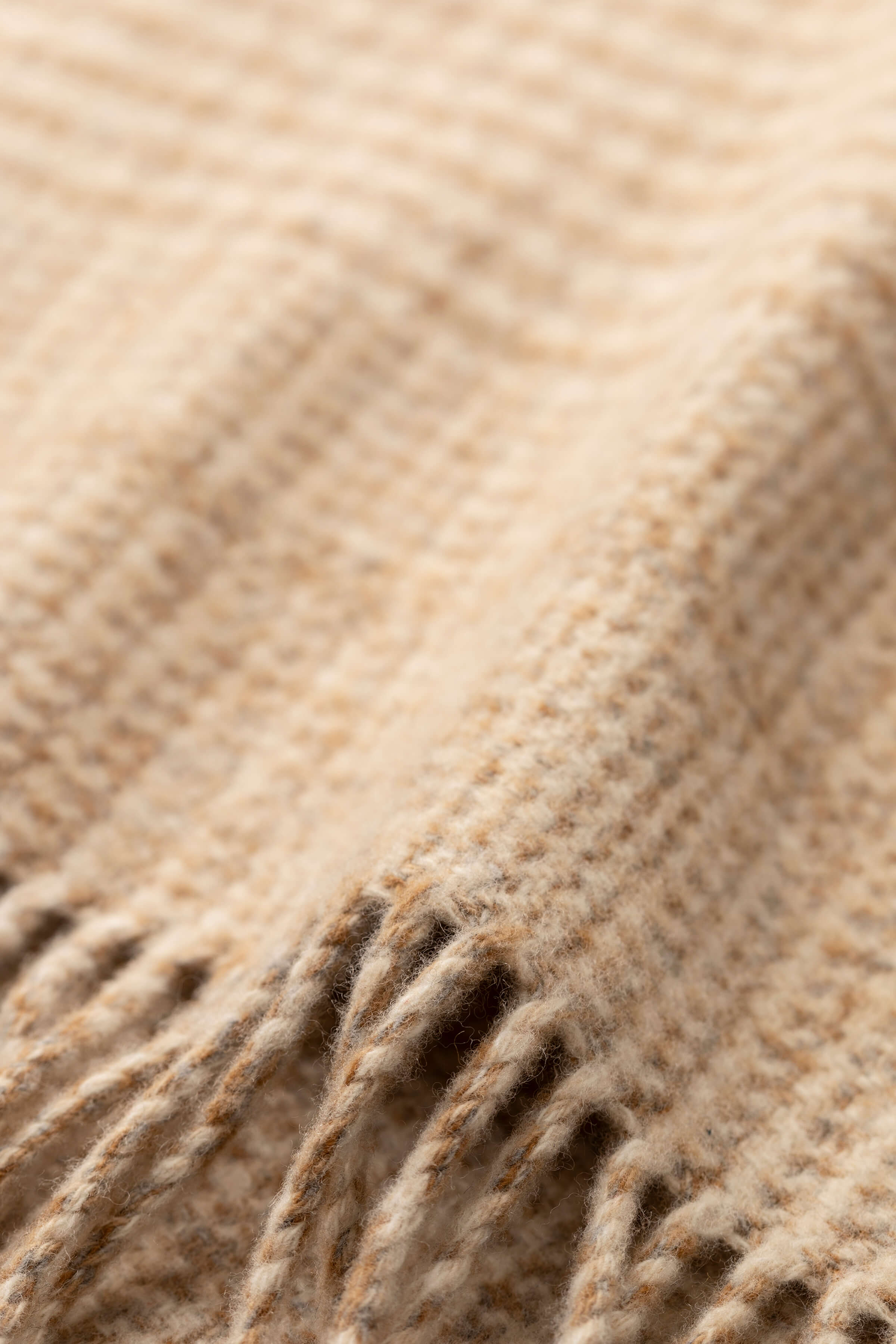Johnstons of Elgin - Tweed Glen Check Natural Scarf