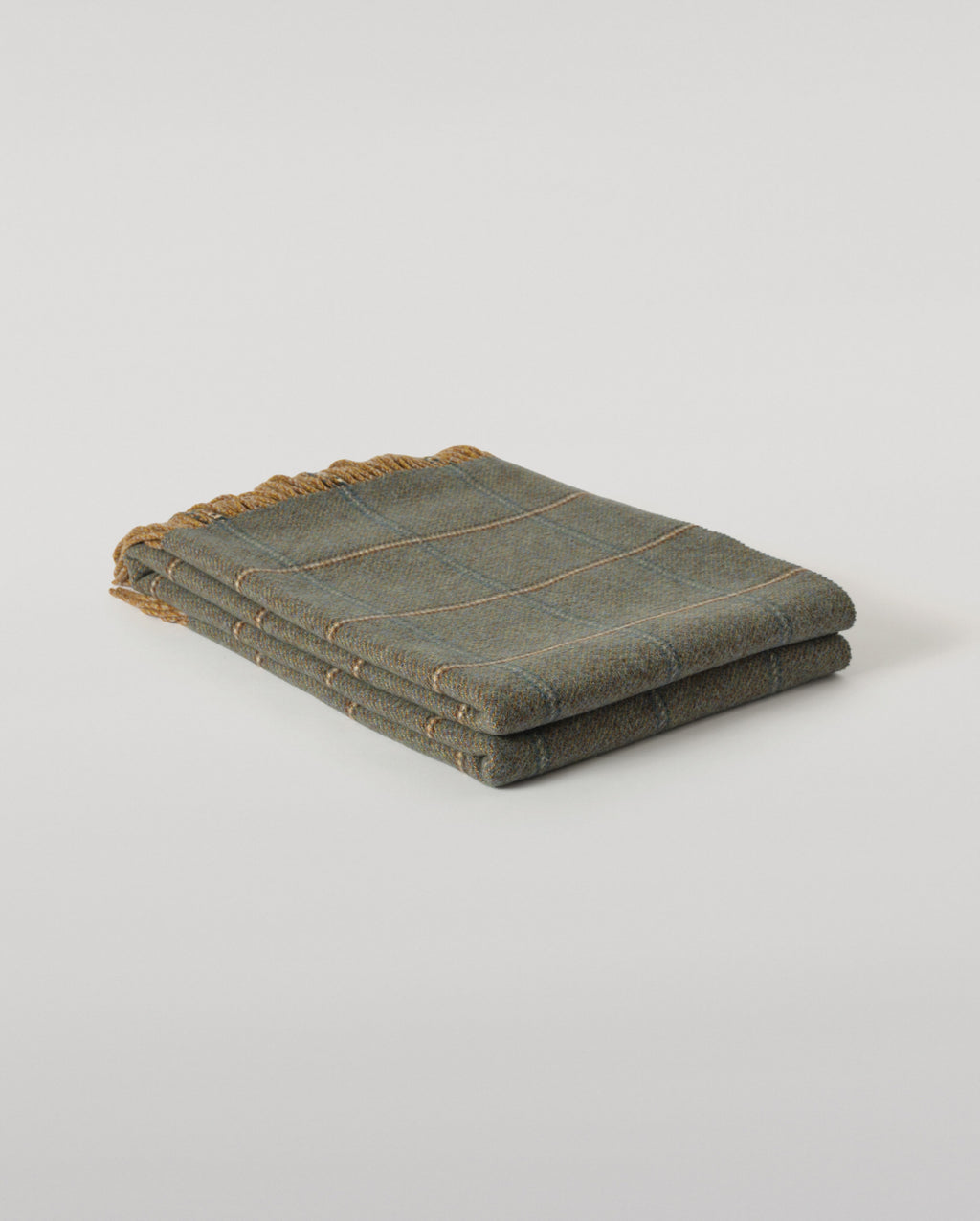 Johnstons of Elgin - Tweed Green Wool Throw