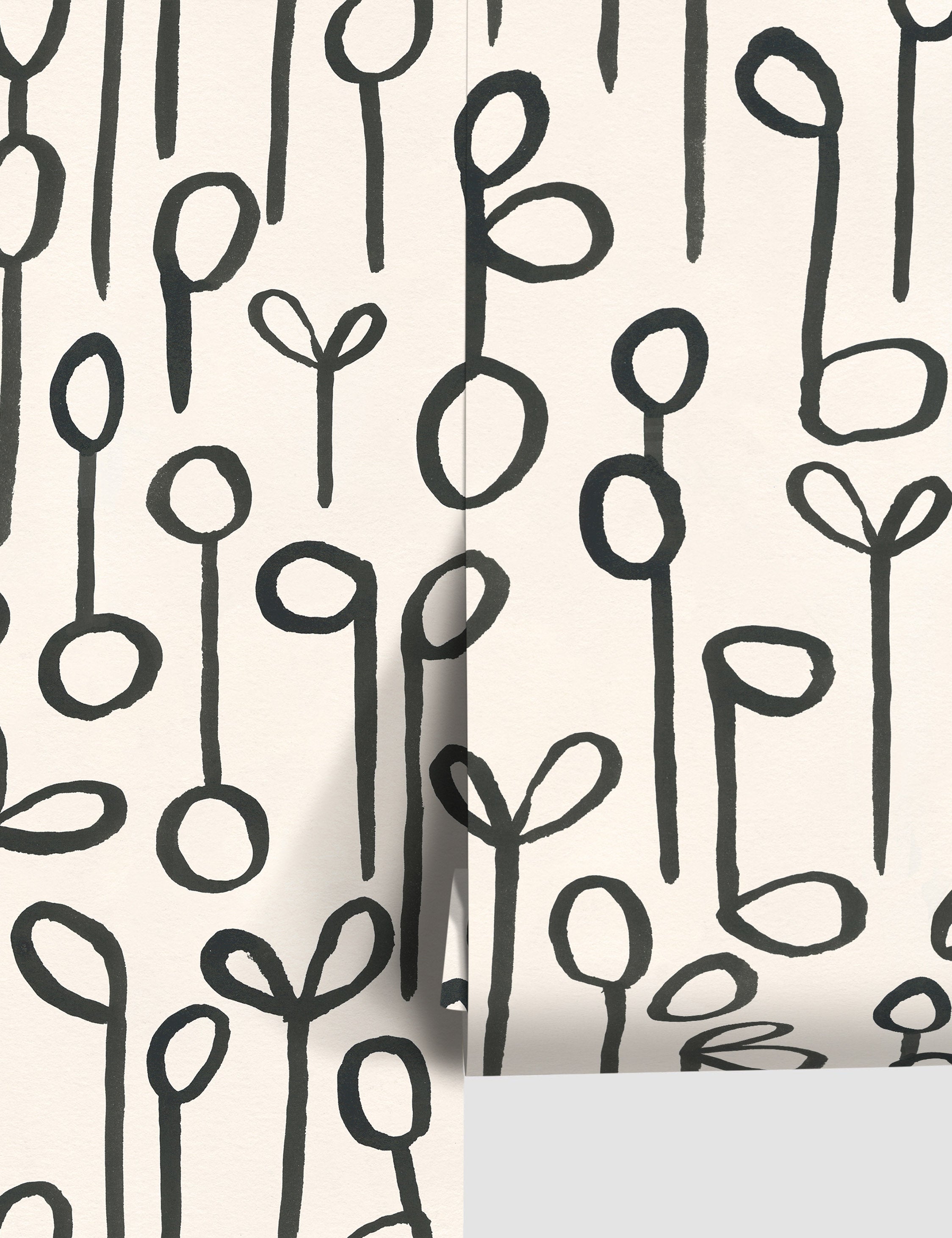 Lulu and Georgia - Seedlings Wallpaper by Susan Hable