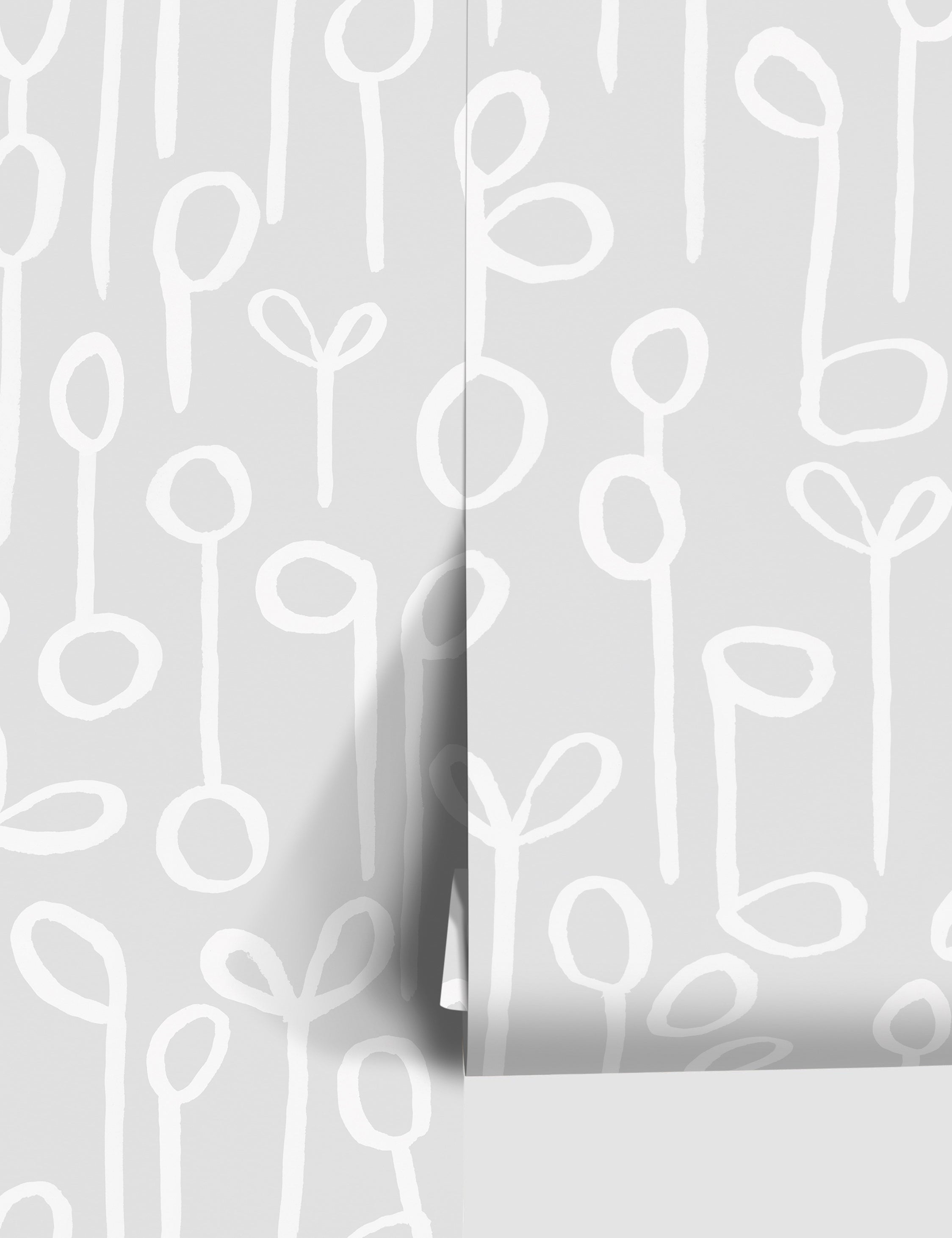 Lulu and Georgia - Seedlings Wallpaper by Susan Hable