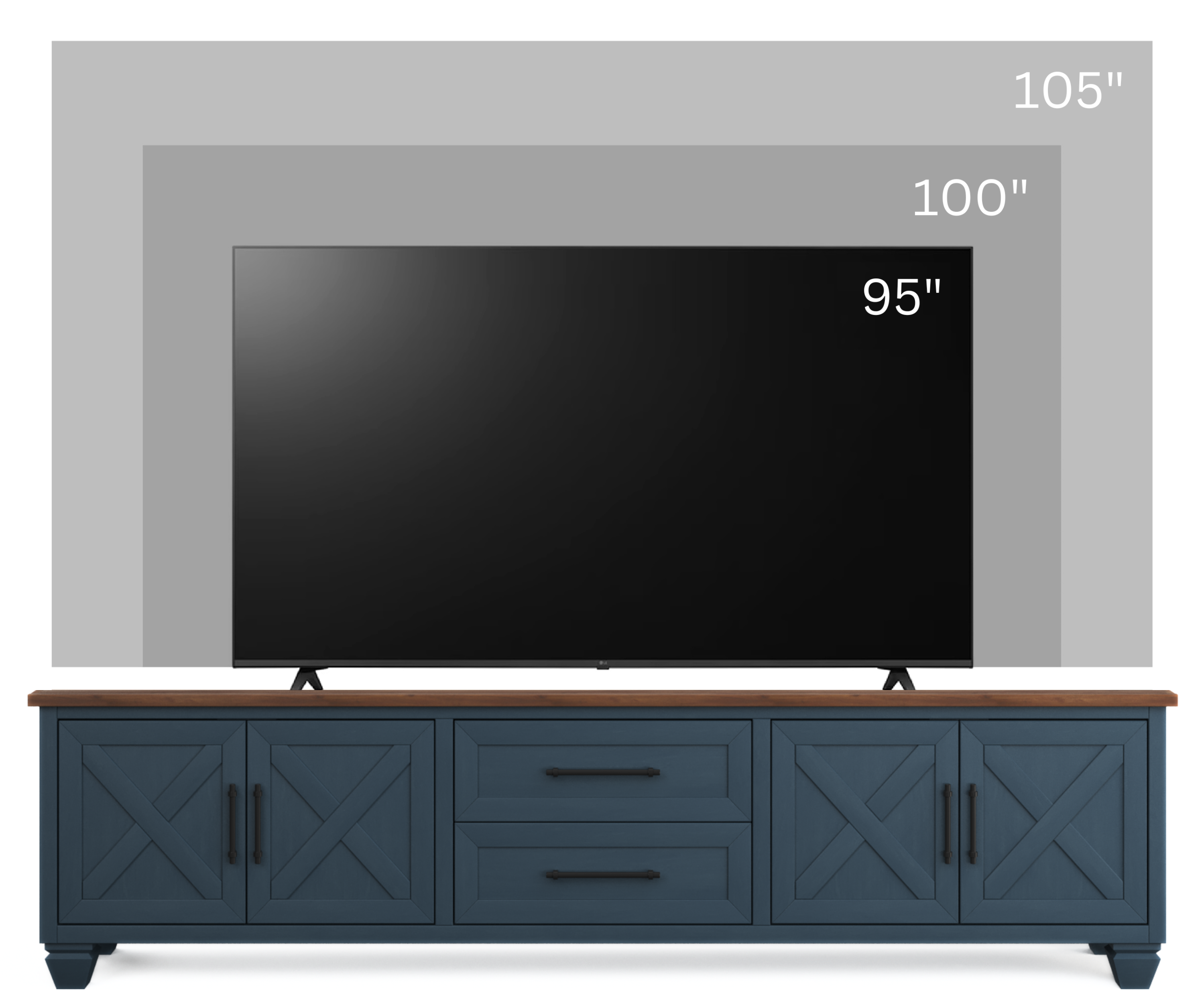 Real Cozy - 95" Liberty TV Stand