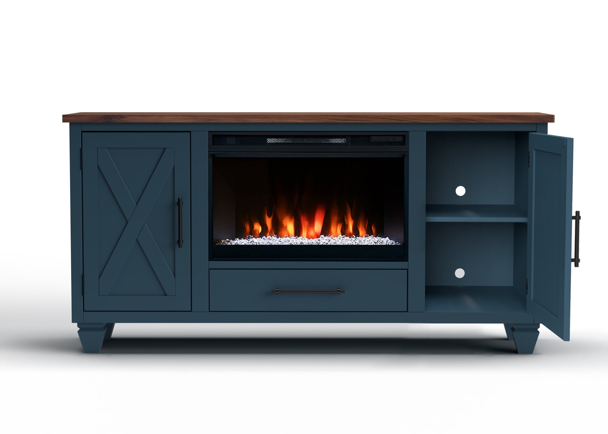 Real Cozy - 64" Liberty Fireplace TV Stand