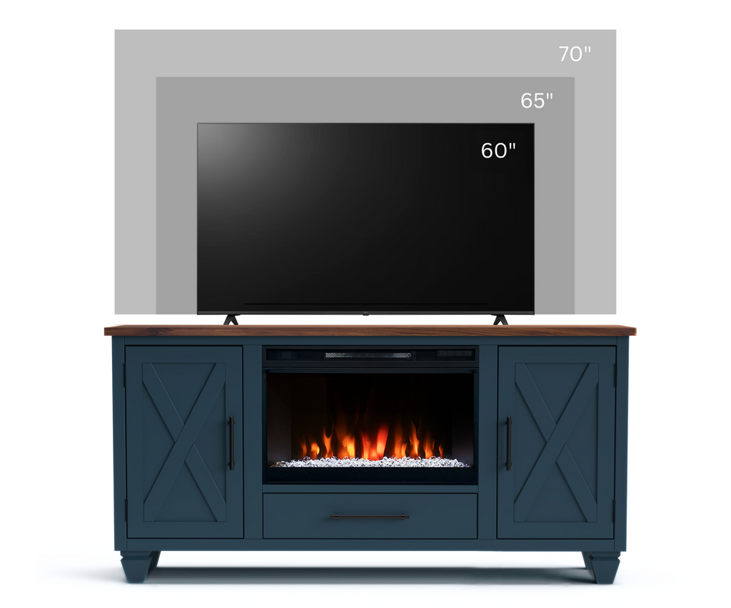 Real Cozy - 64" Liberty Fireplace TV Stand
