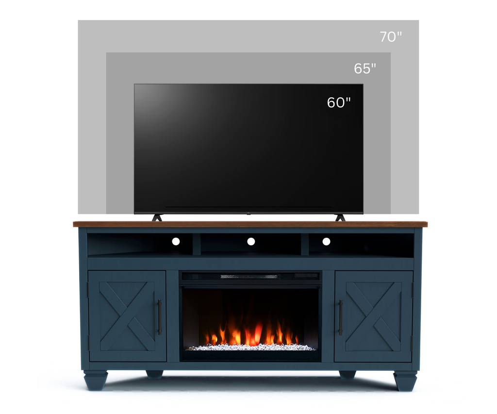 Real Cozy - 64" Liberty Corner Fireplace TV Stand