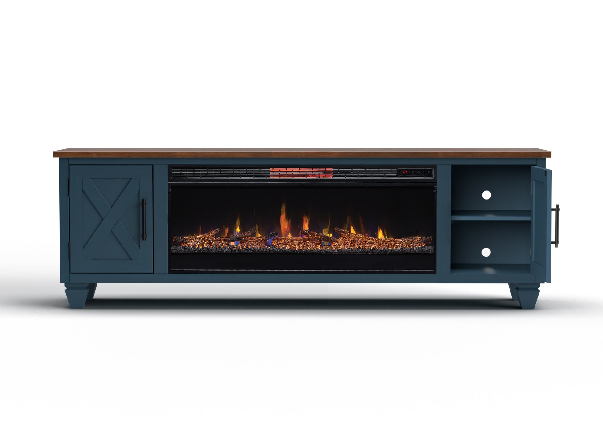Real Cozy - 78" Liberty Fireplace TV Stand