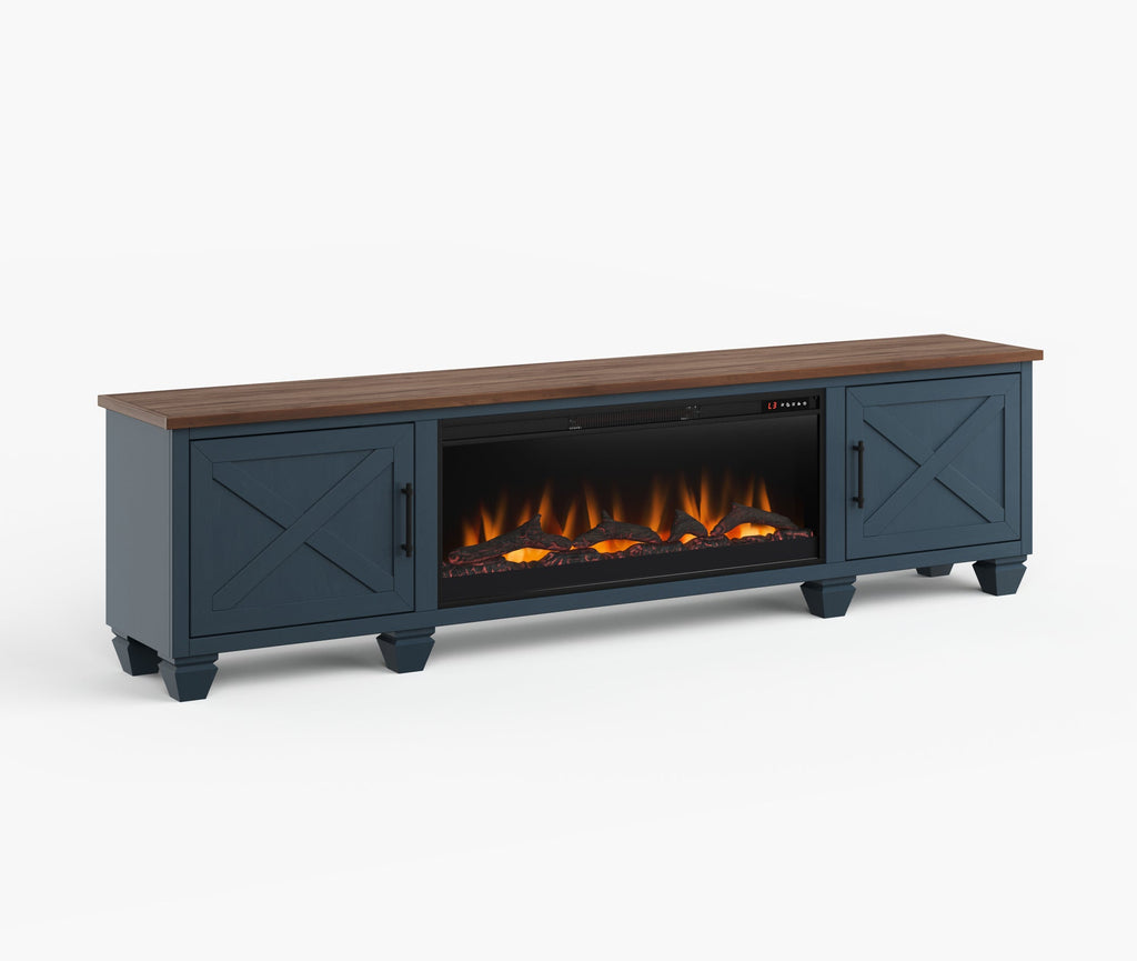 Real Cozy - 95" Liberty Fireplace TV Stand