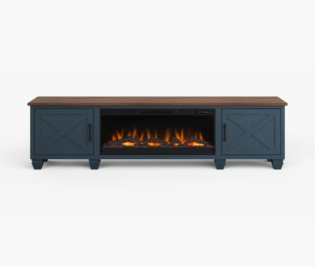 Real Cozy - 95" Liberty Fireplace TV Stand