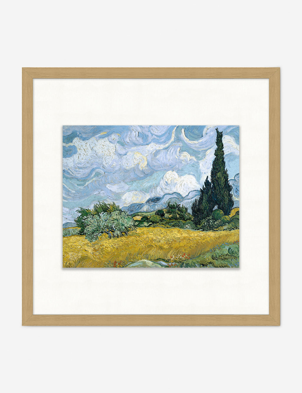 Lulu and Georgia - Wheat Field With Cypress Wall Art