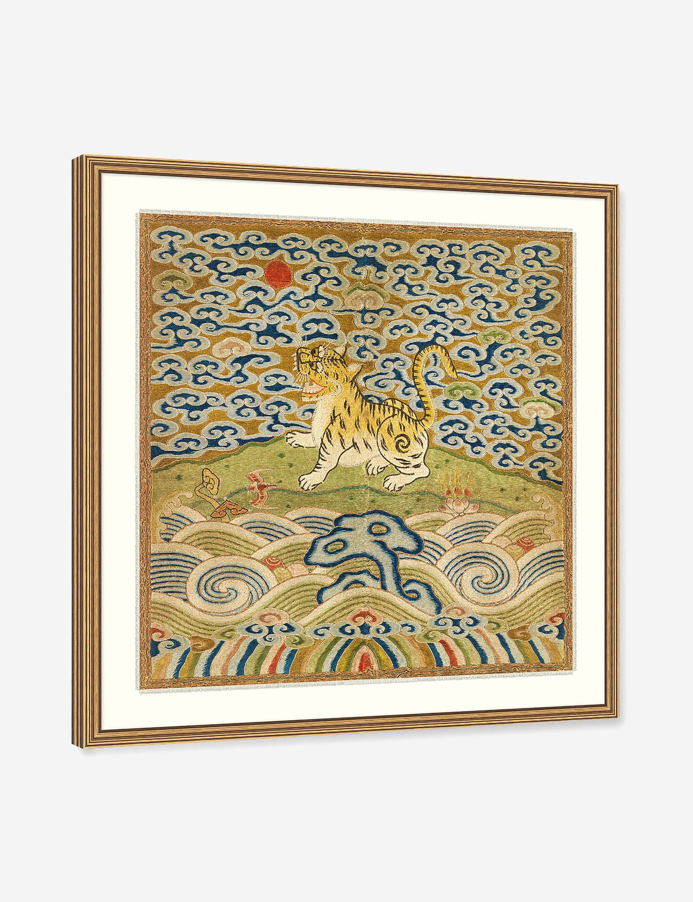 Lulu and Georgia - Rank Badge with Tiger Wall Art