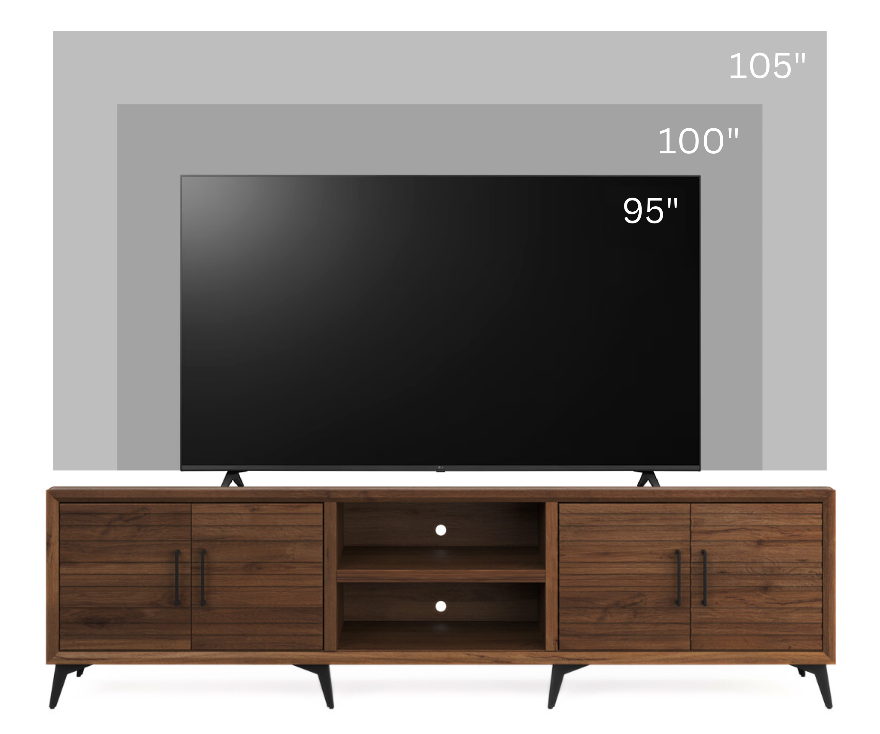 Real Cozy - 95" Malibu TV Stand