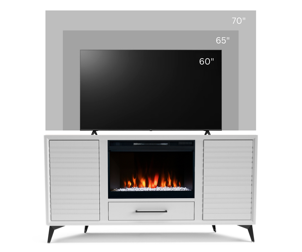 Real Cozy - 64" Malibu Corner Fireplace TV Stand