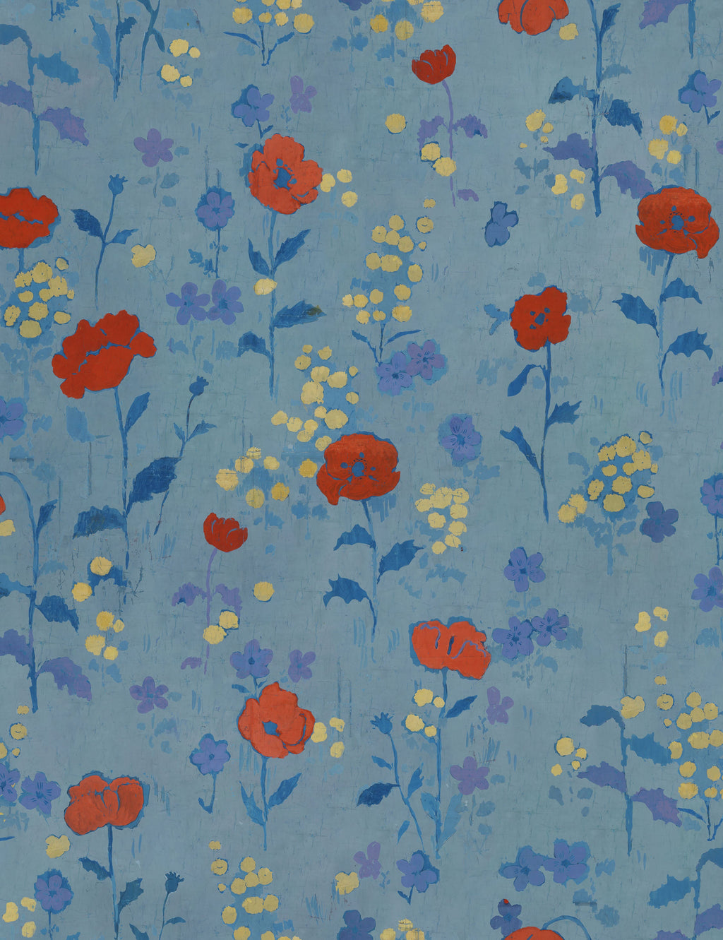 Lulu and Georgia - Poppies Wallpaper by Paule Marrot