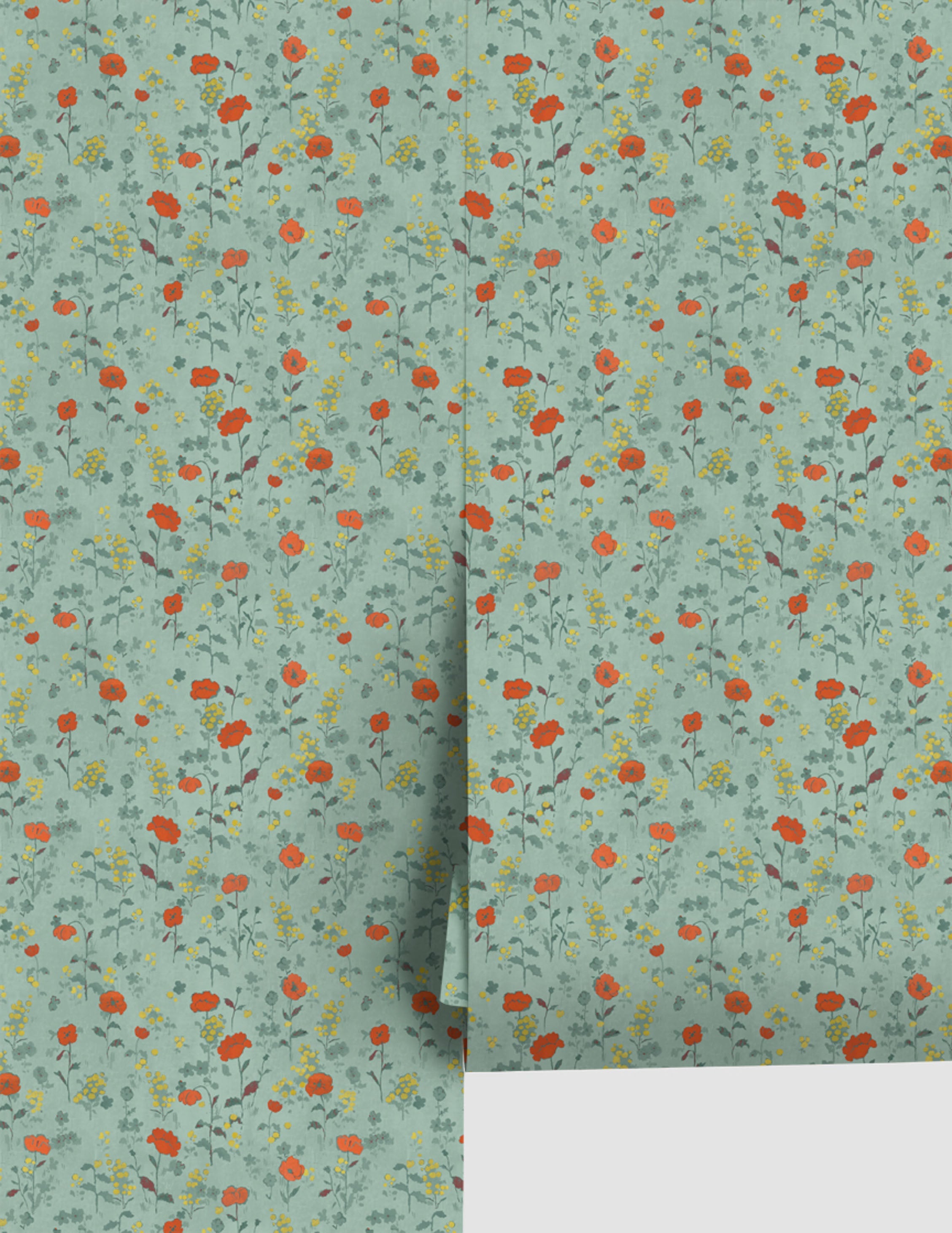 Lulu and Georgia - Poppies Wallpaper by Paule Marrot