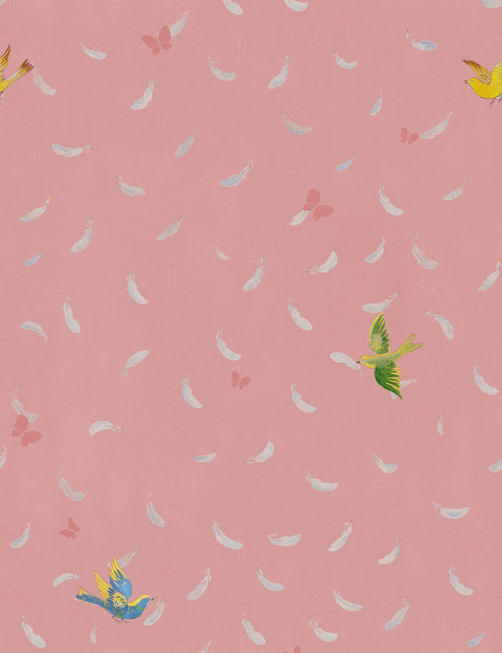 Lulu and Georgia - Feathers Wallpaper by Paule Marrot