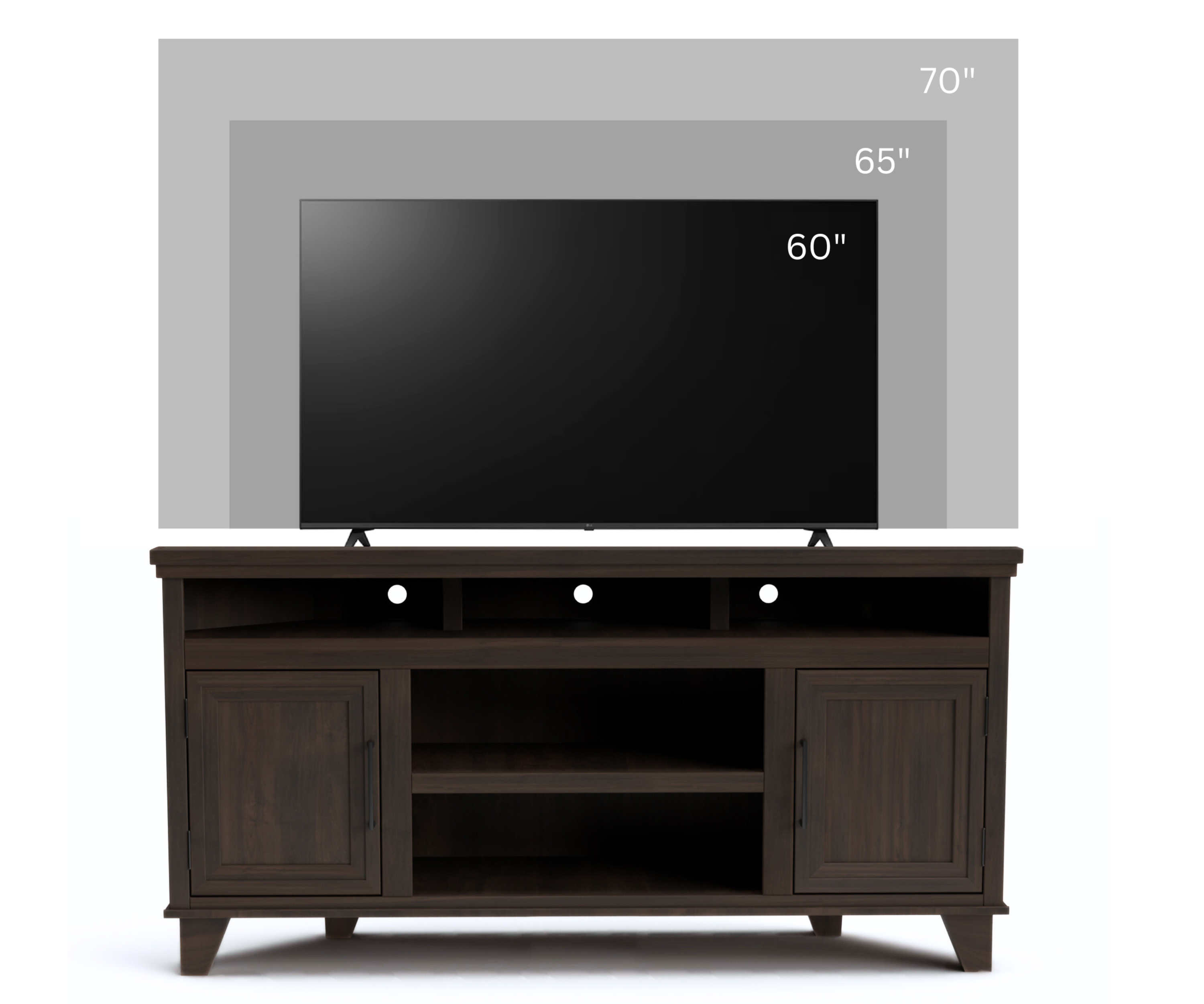 Real Cozy - 64" Sonoma Corner TV Stand
