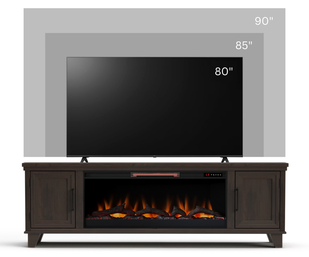 Real Cozy - 78" Sonoma Fireplace TV Stand