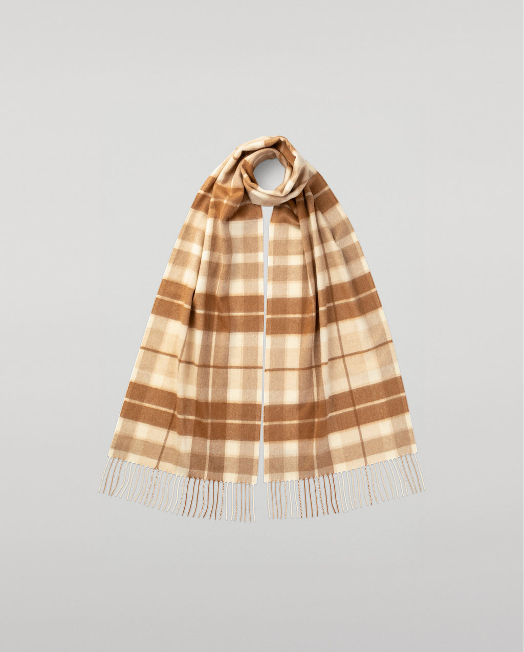 Johnstons of Elgin - Check Cashmere & Vicuña Scarf