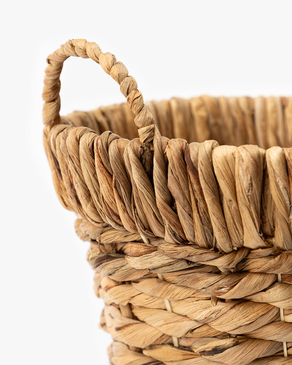 McGee & Co - Water Hyacinth Baskets with Handles (Set of 2)