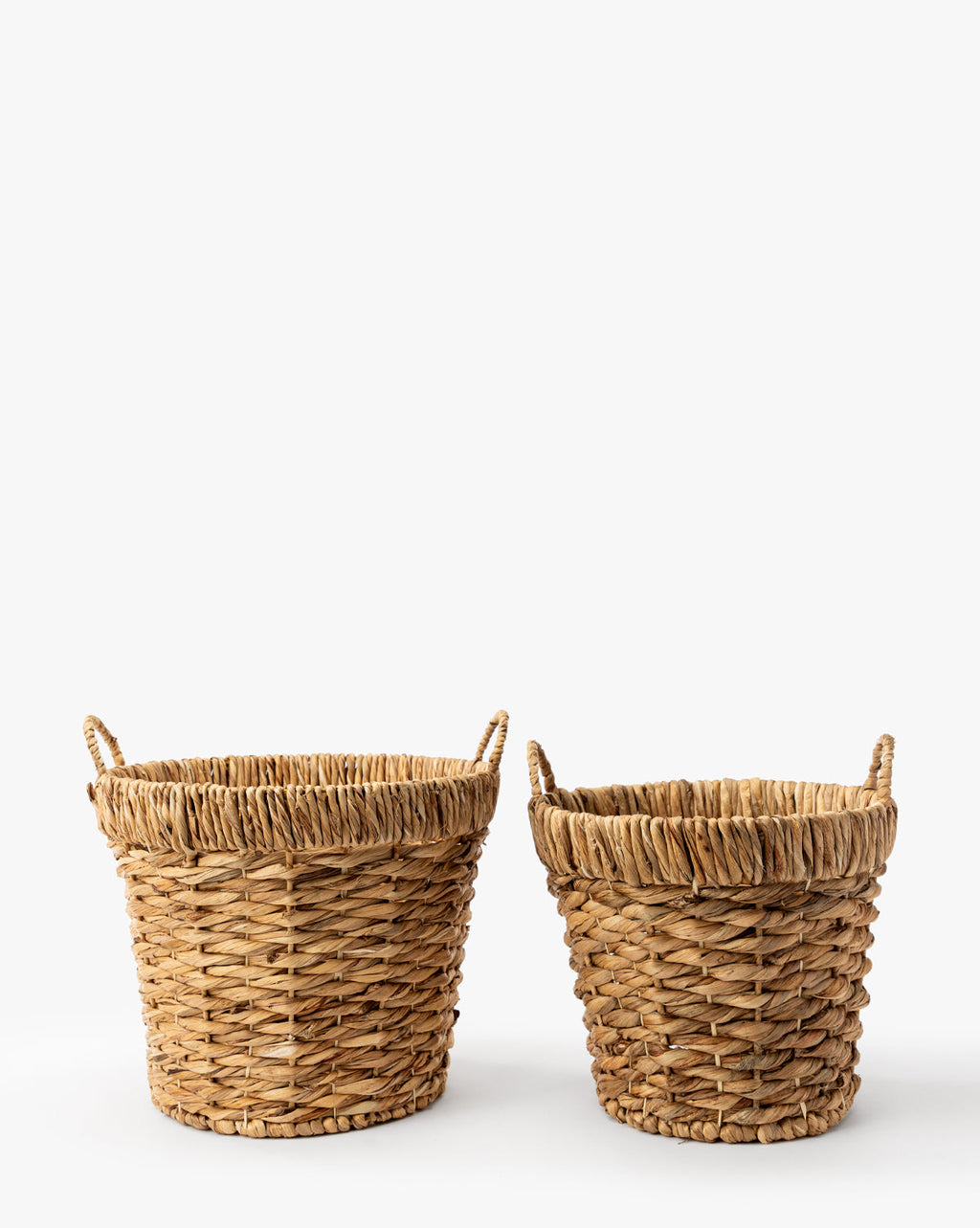 McGee & Co - Water Hyacinth Baskets with Handles (Set of 2)