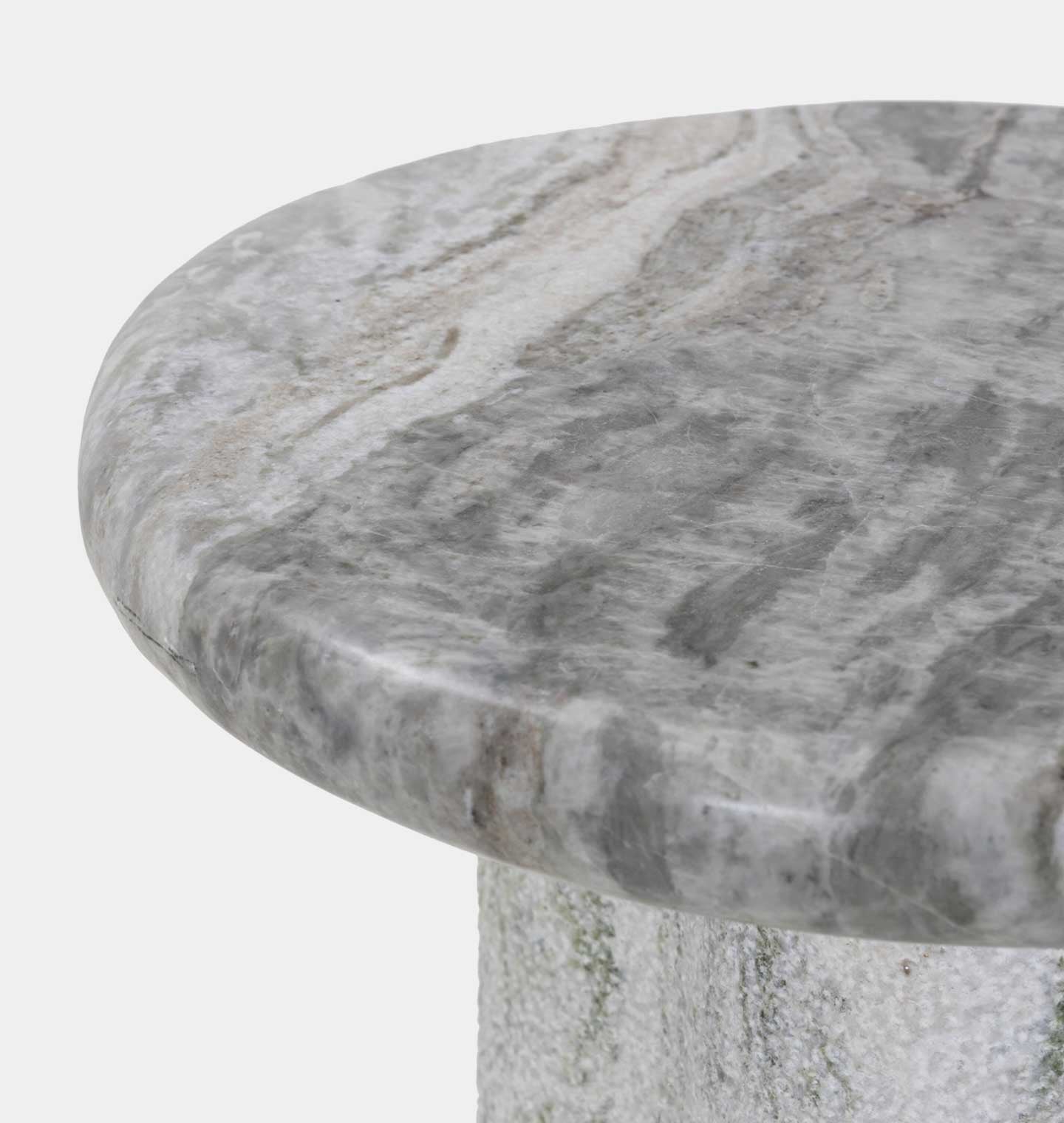 Amber Interiors - Waylie Small Marble End Table