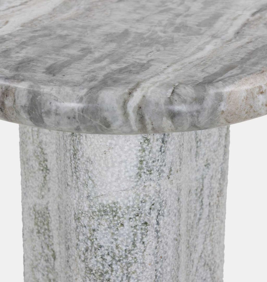 Amber Interiors - Waylie Small Marble End Table