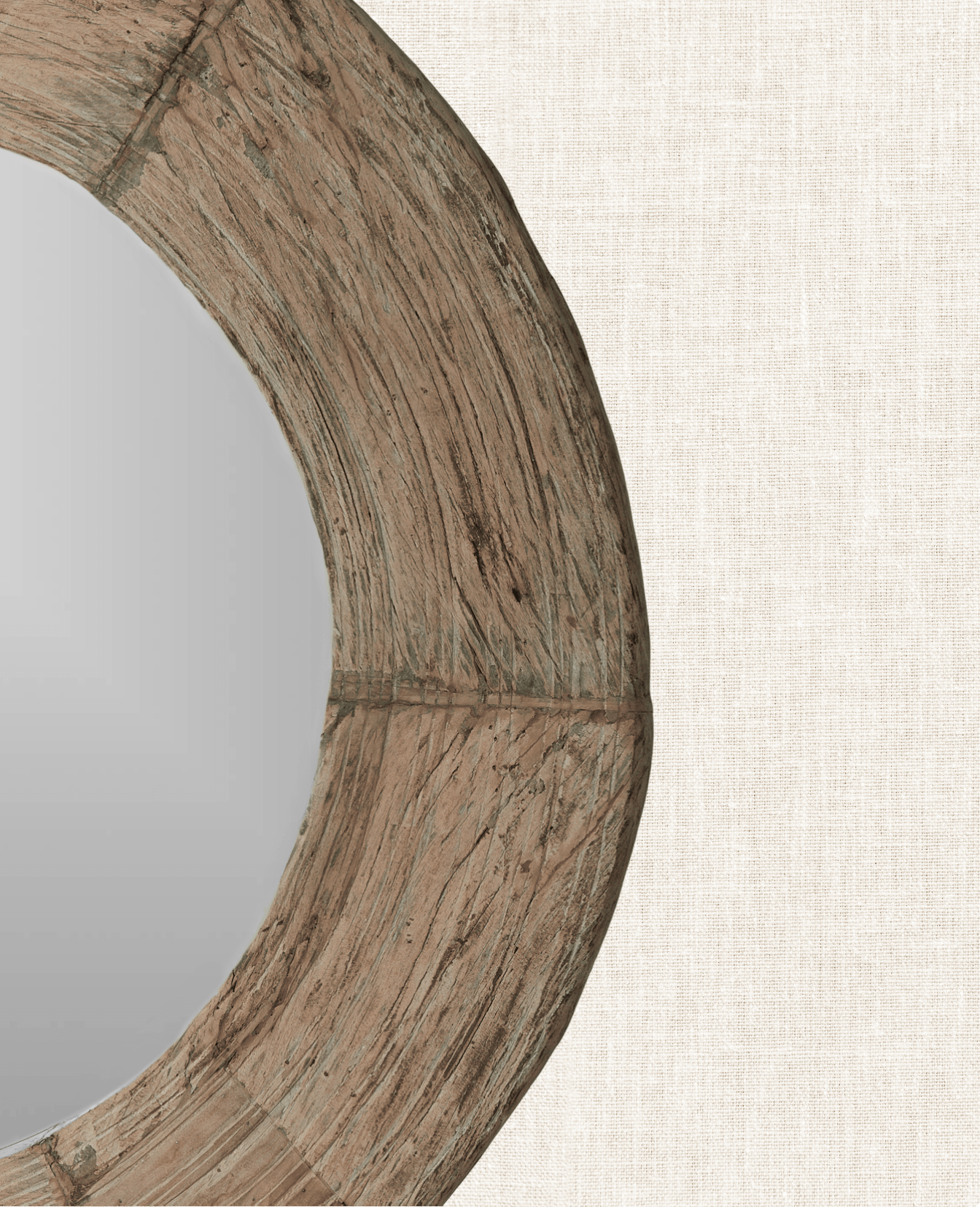 Olive Ateliers - Wheel Mirror - Bleached