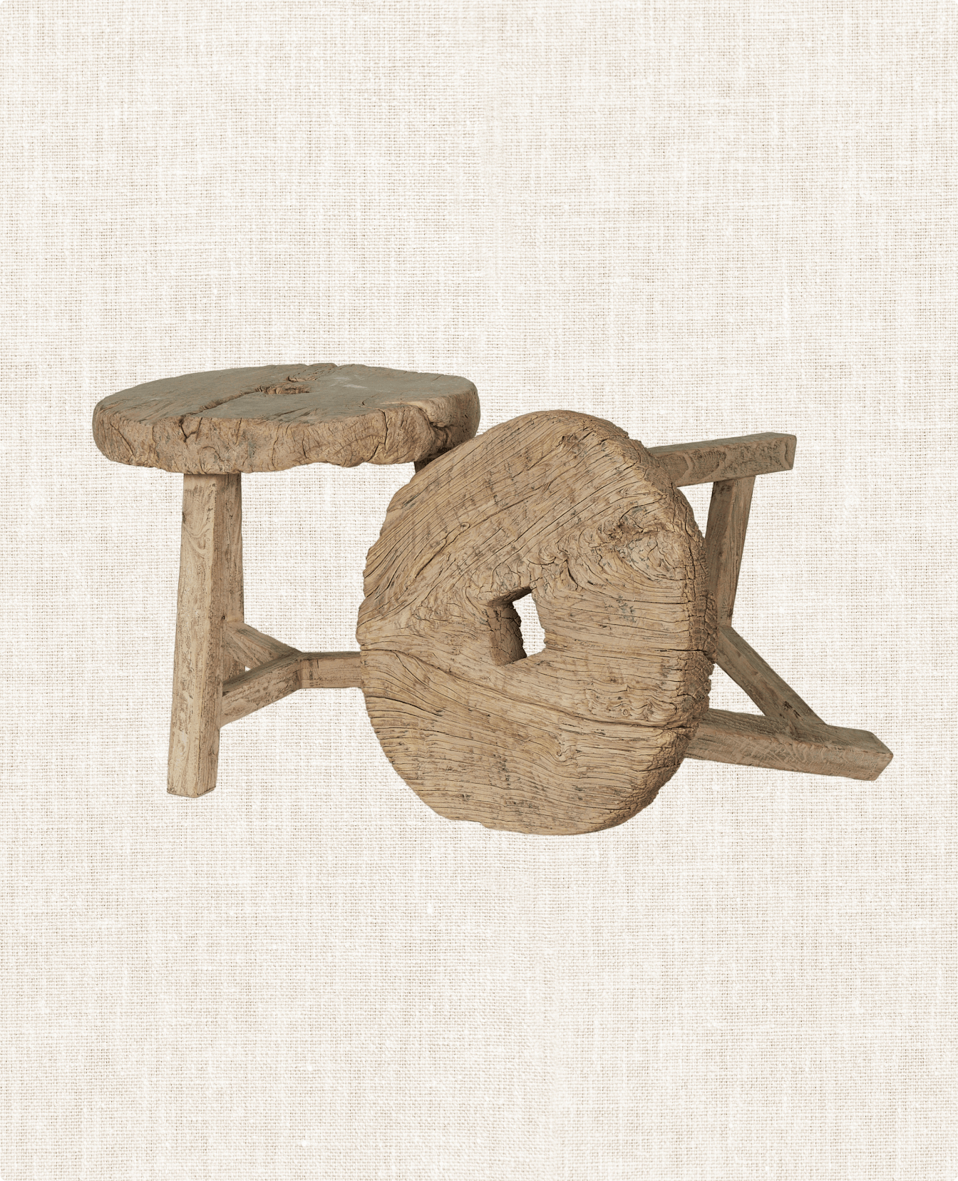 Olive Ateliers - Wheel Side Table