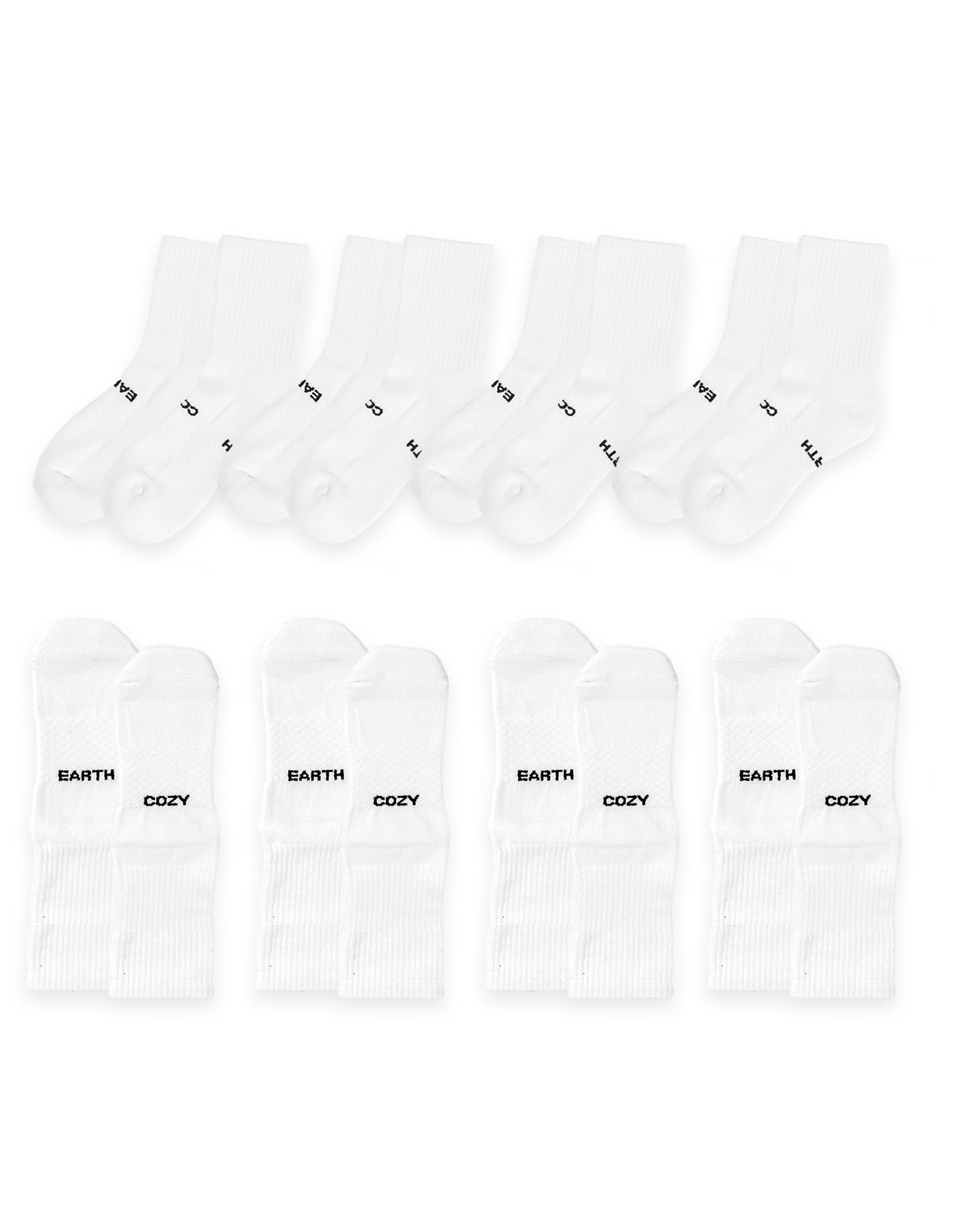 Cozy Earth - Men's Essential Calf Sock 8 - Pack