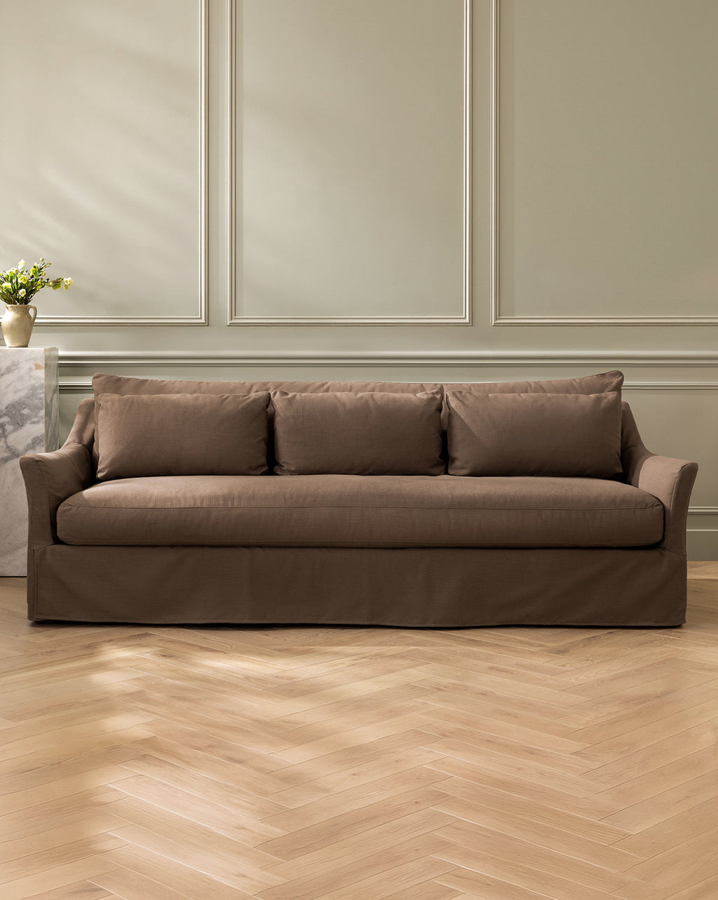 McGee & Co - Wilhelmina Classic Slipcover Sofa (85" - 110")