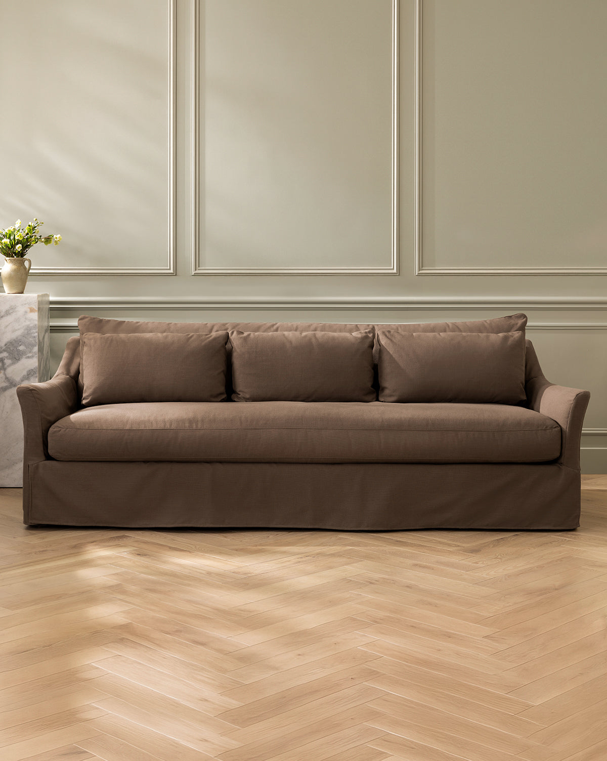 McGee & Co - Wilhelmina Classic Slipcover Sofa (85" - 110")