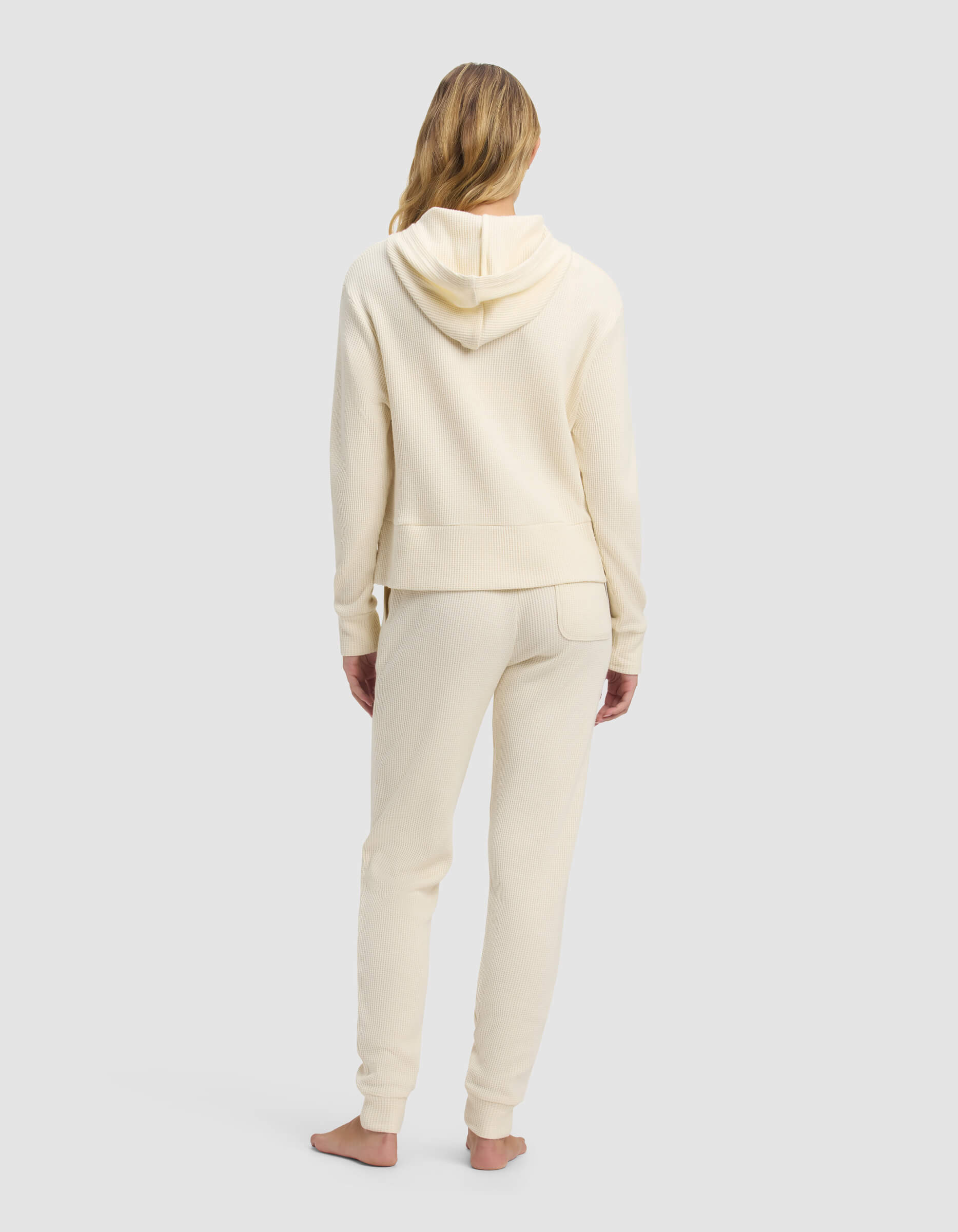Cozy Earth - Women's Blake Waffle Hoodie & Jogger Set