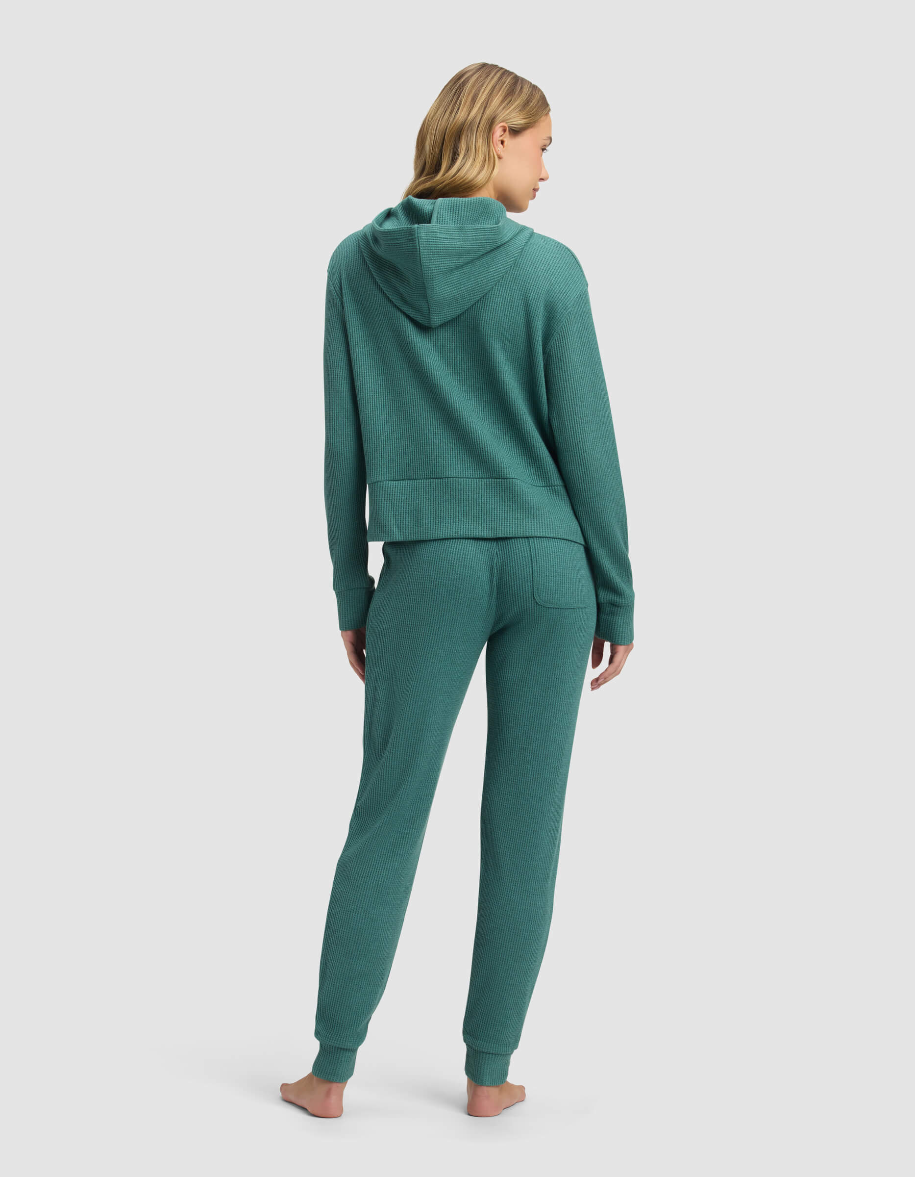 Cozy Earth - Women's Blake Waffle Hoodie & Jogger Set