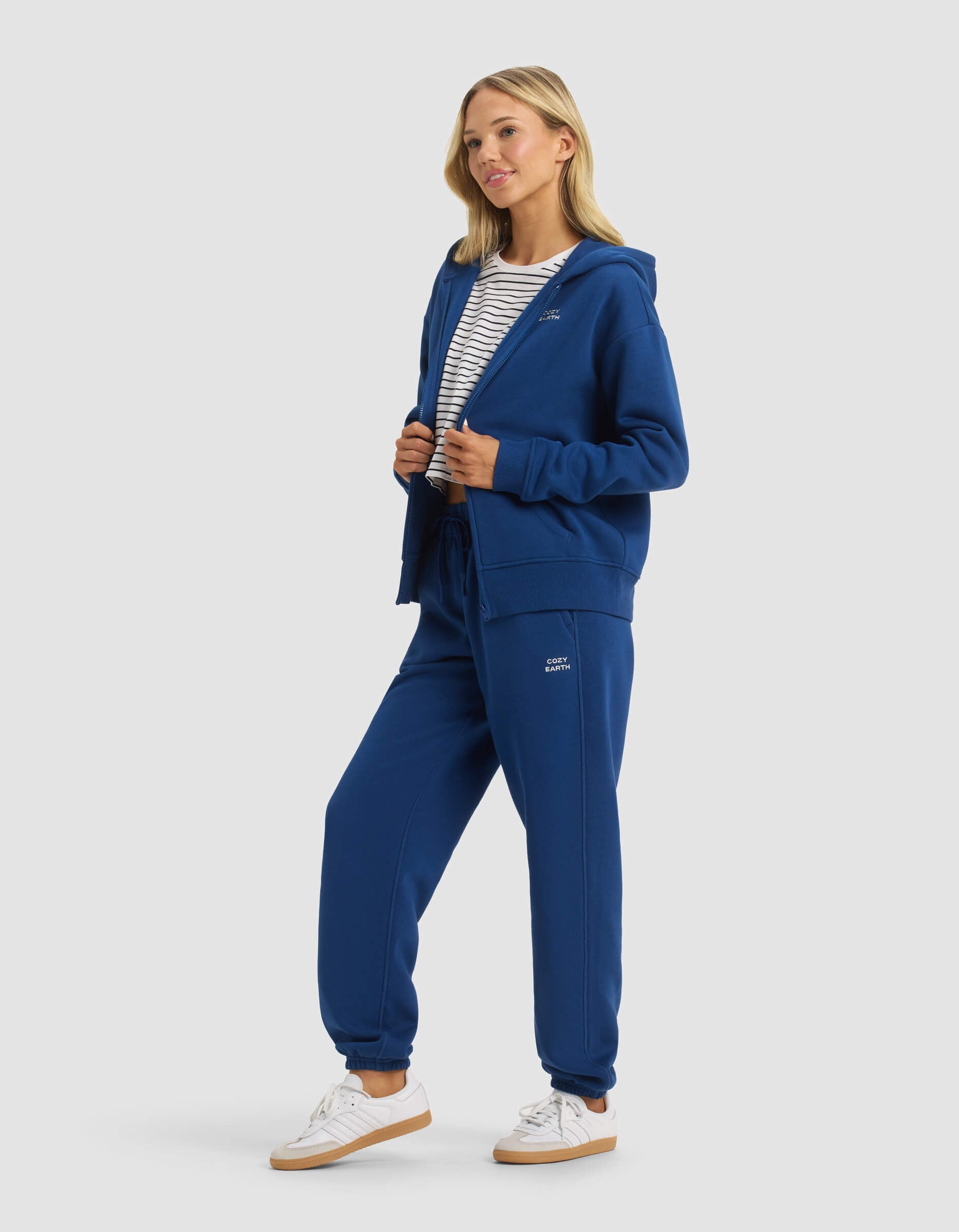 Cozy Earth - Women's CityScape 2.0 Full Zip Hoodie & Sweatpant Set