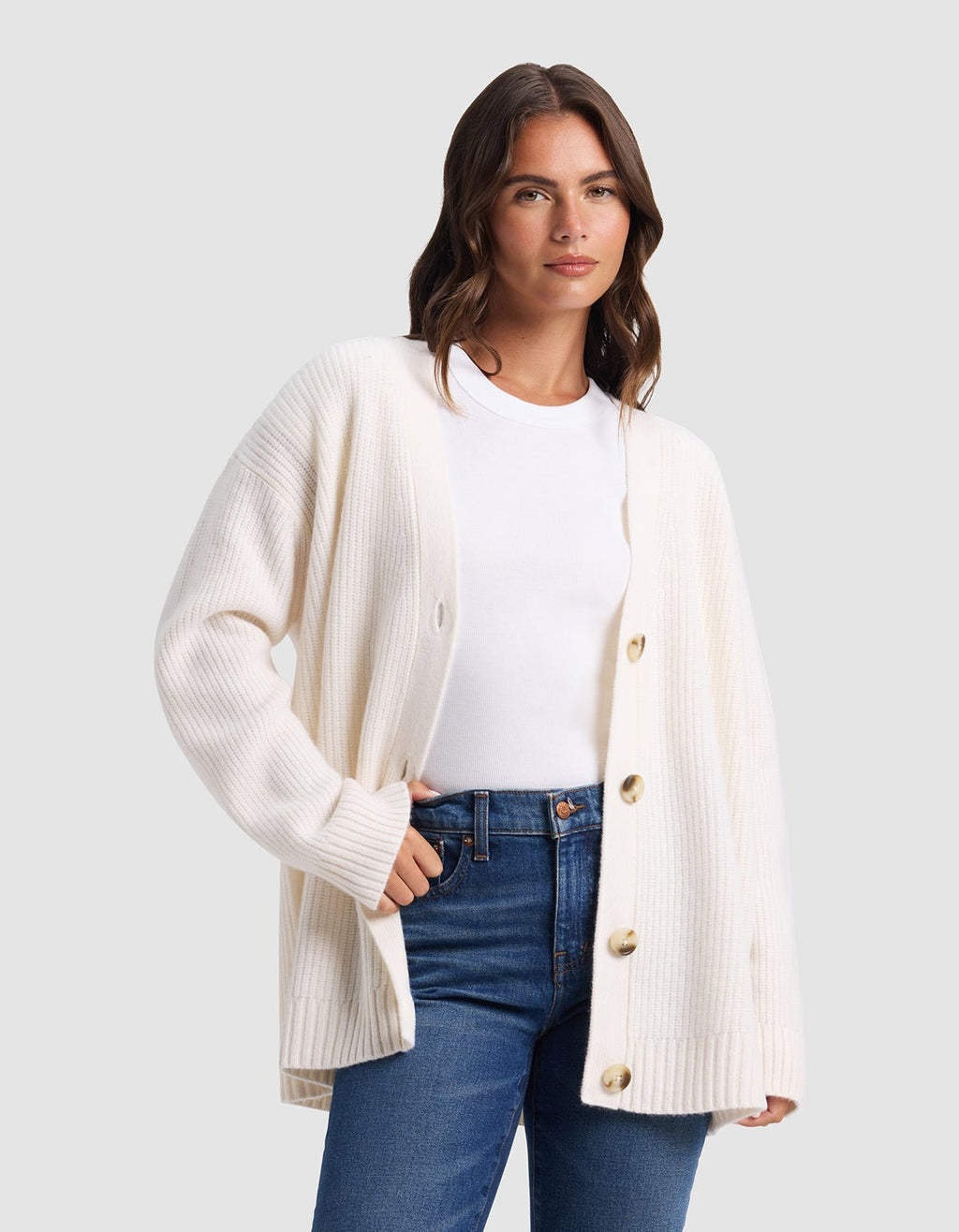 Cozy Earth - Oversized Sunday Cashmere Cardigan - Last Chance