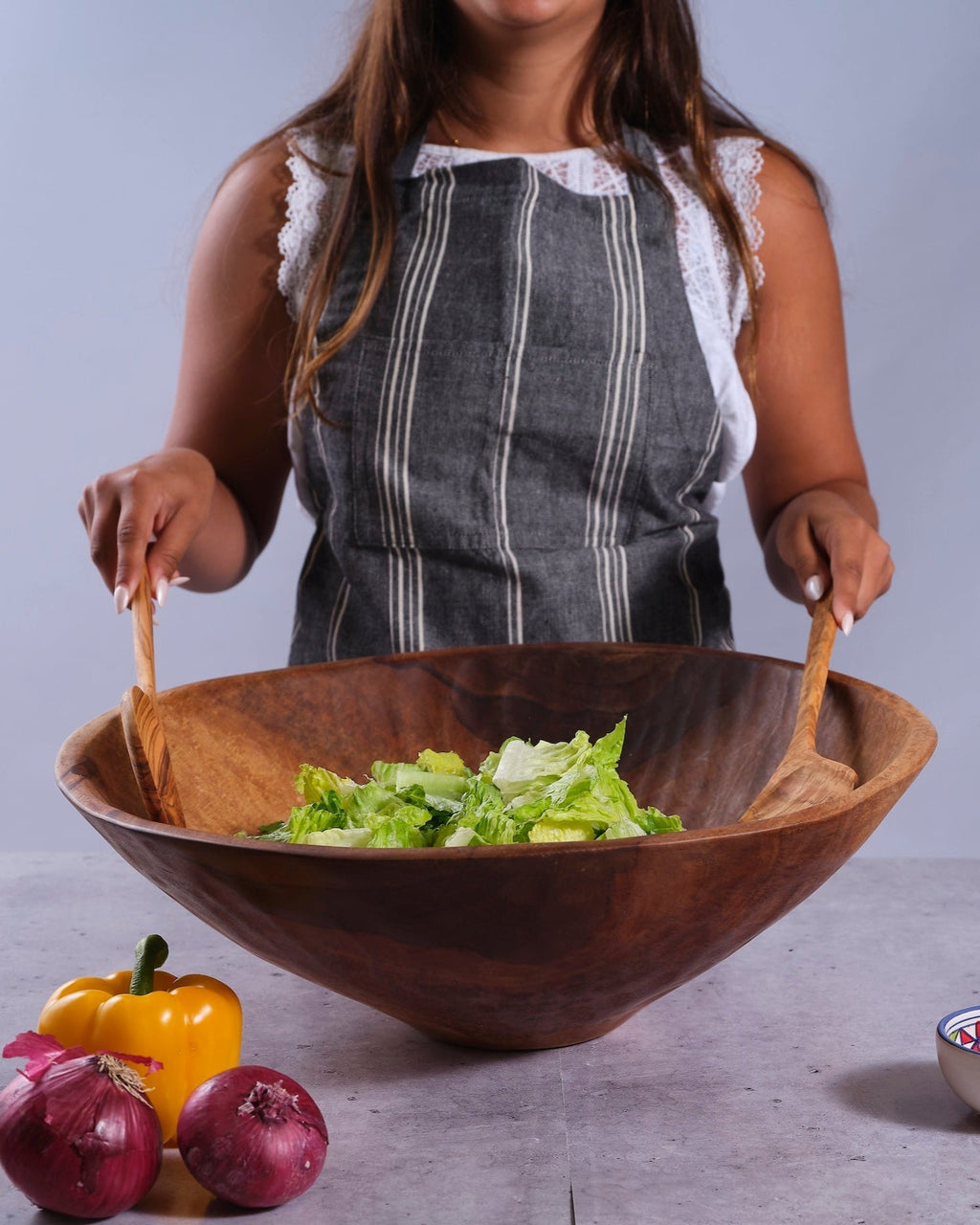 Terra Klay - Extra Large (XL) 20 inch Classic Round Wood Bowl