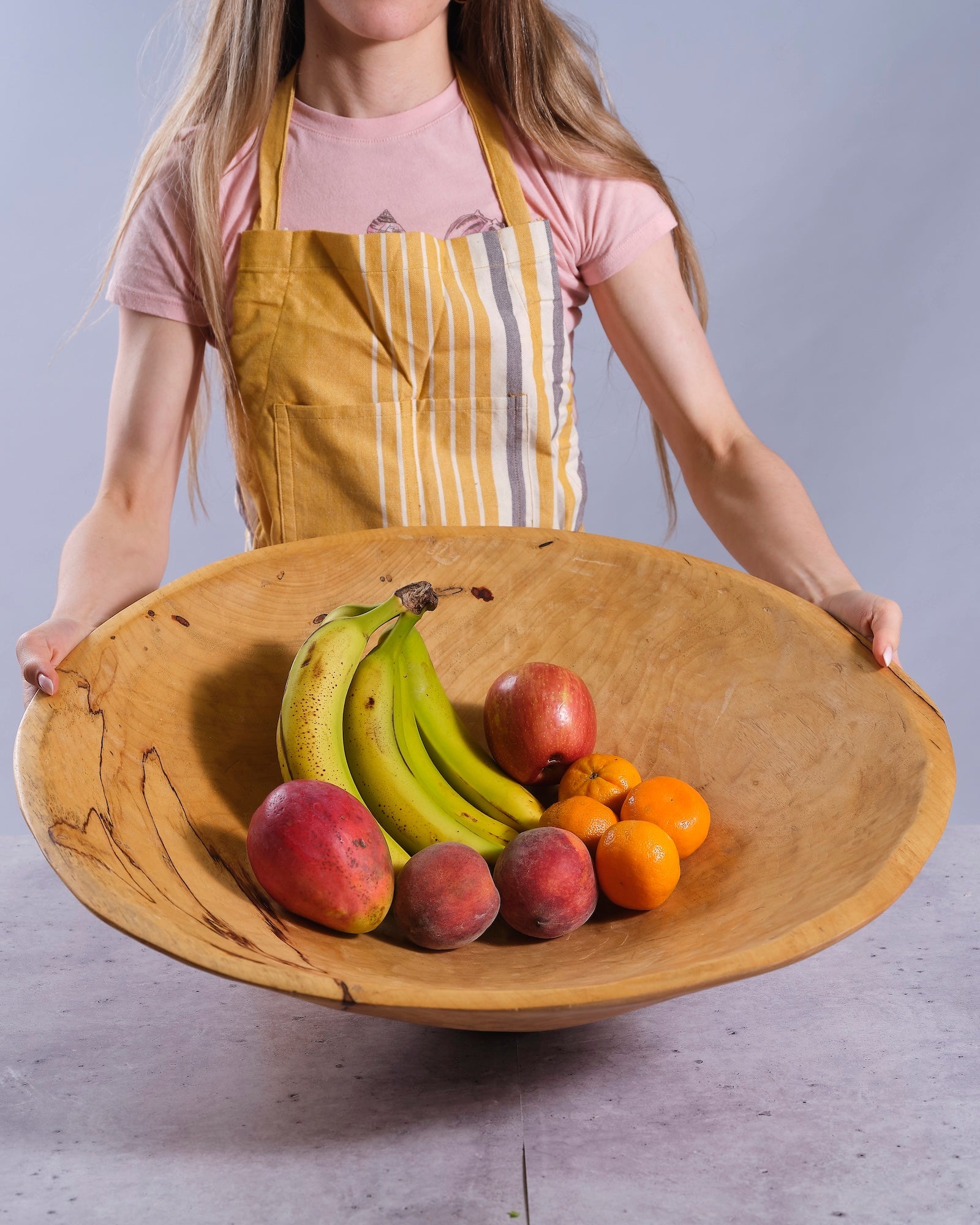 Terra Klay - XXL 24 inch Classic Round Wood Bowl