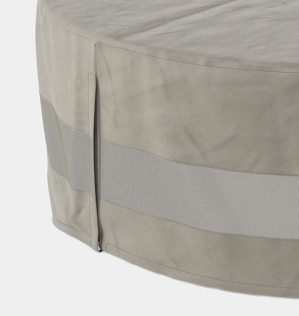 Amber Interiors - Yarrow Weatherproof Outdoor Round Coffee Table Cover