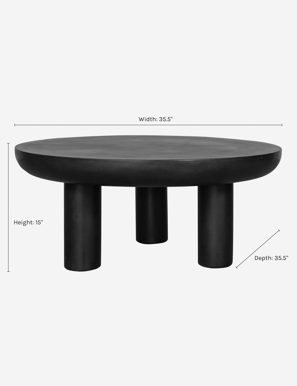 Lulu and Georgia - Peagan Indoor / Outdoor Round Coffee Table