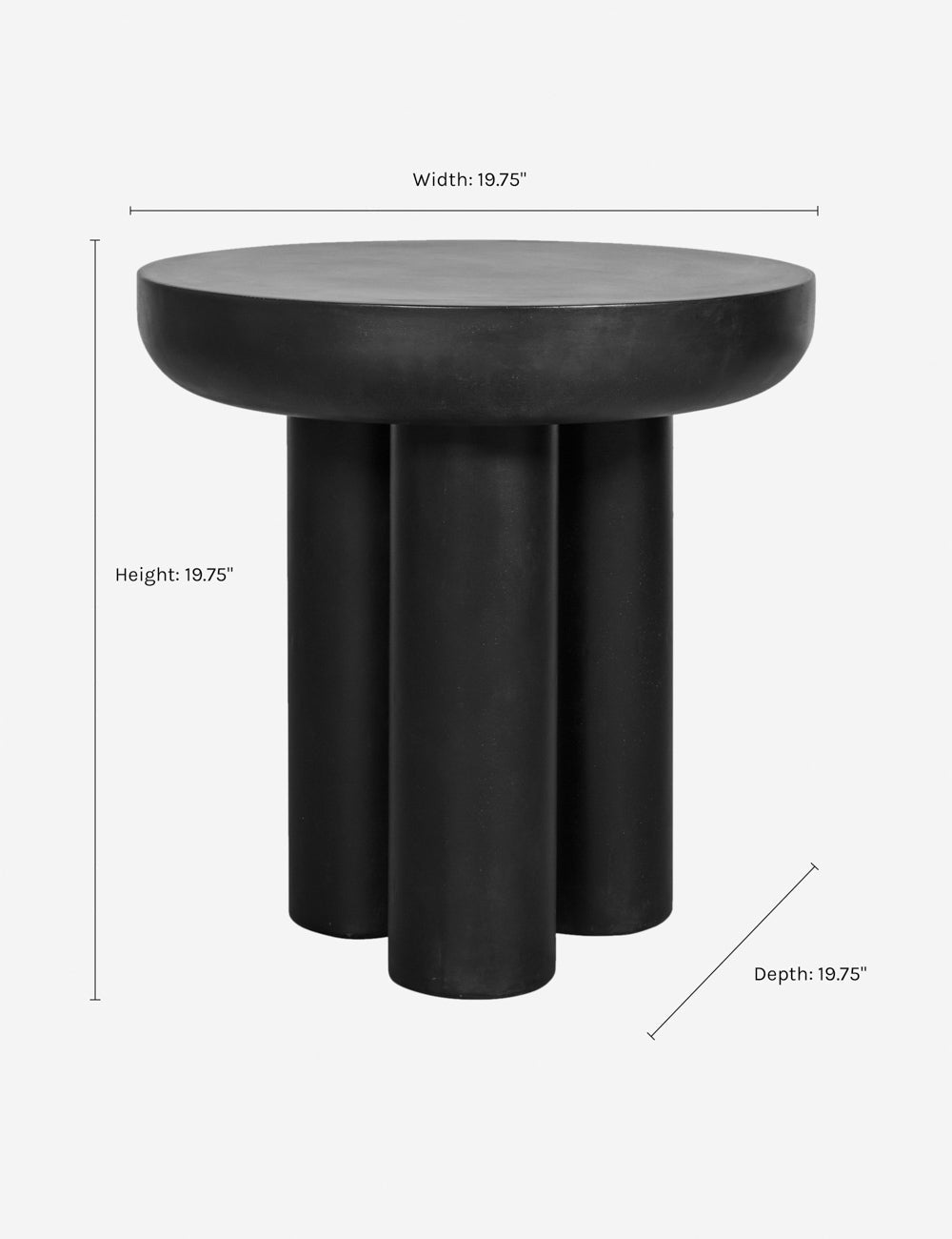 Lulu and Georgia - Peagan Indoor / Outdoor Round Side Table