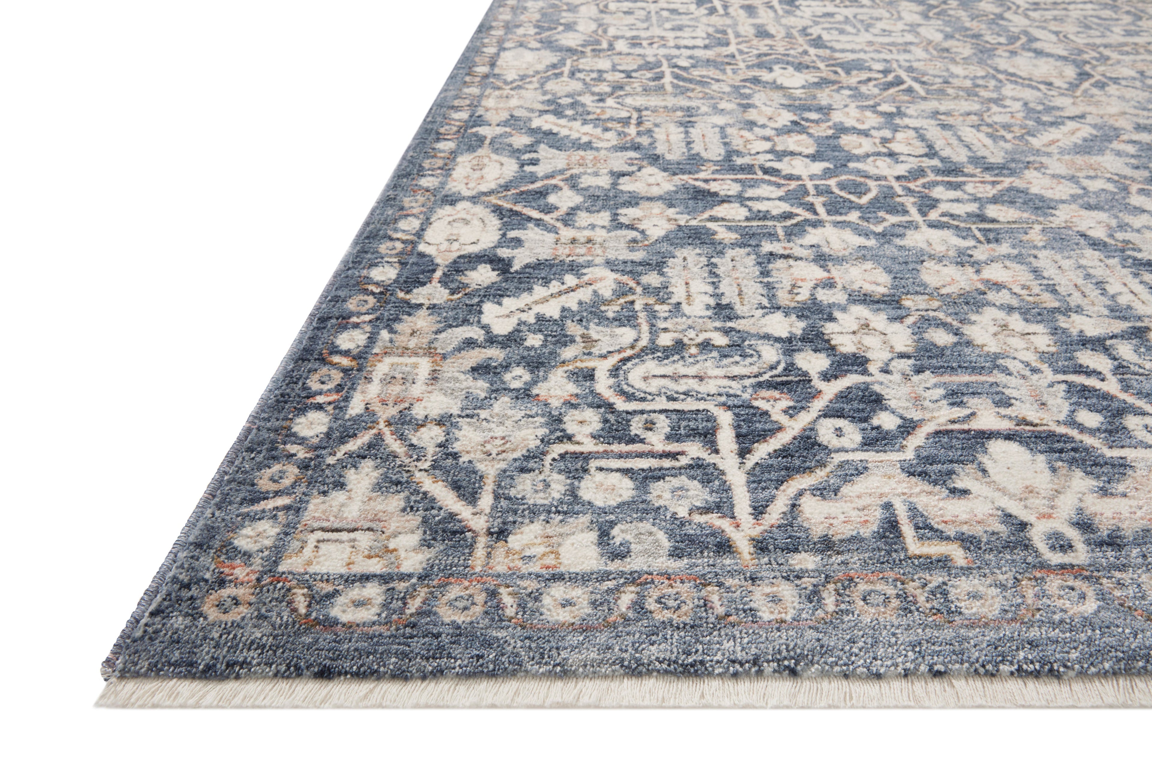 Amber Interiors - Zuma ZUM - 02 Blue / Ivory Area Rug