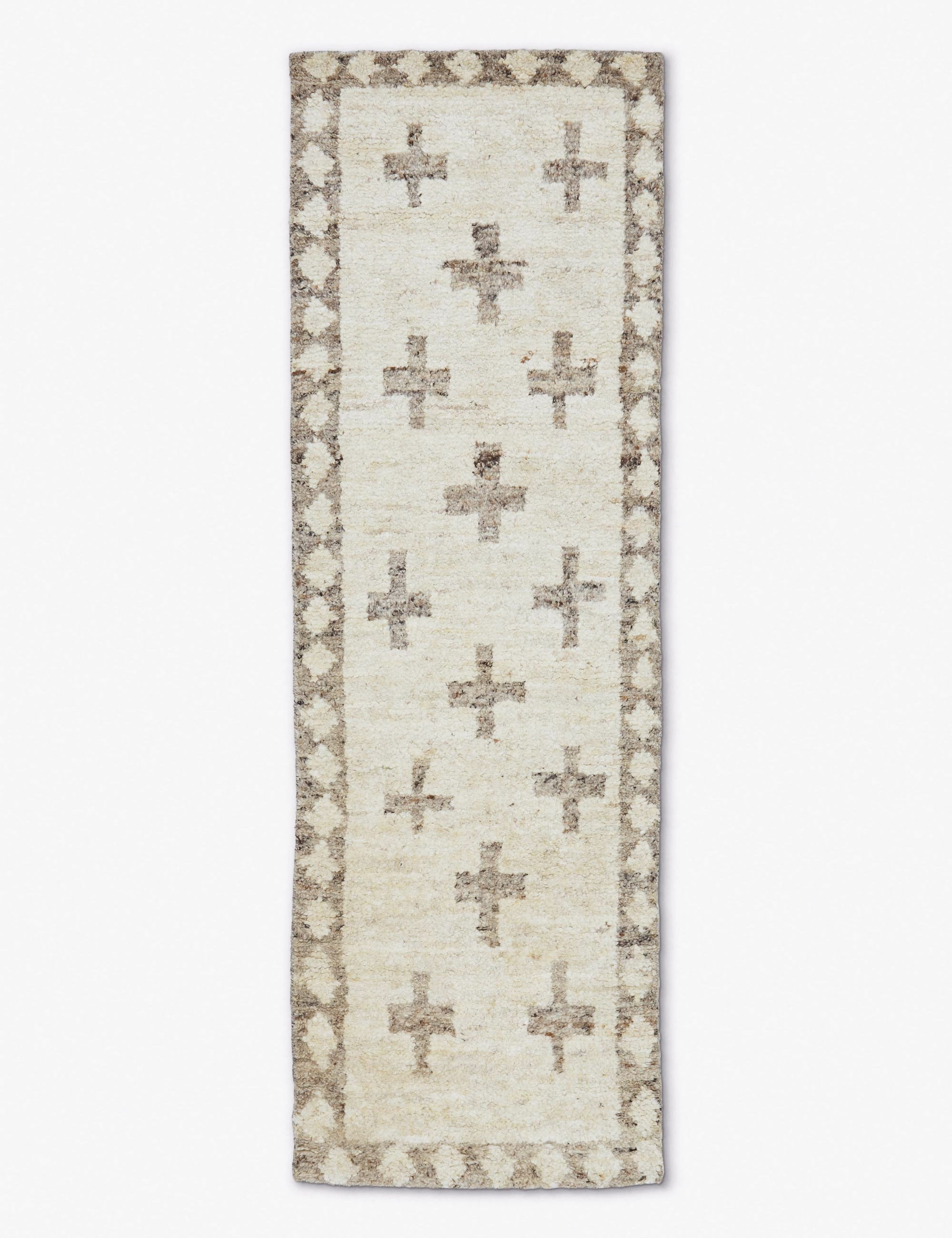 Lulu and Georgia - Acoma Hand-Knotted Wool Rug Swatch 18" x 18"