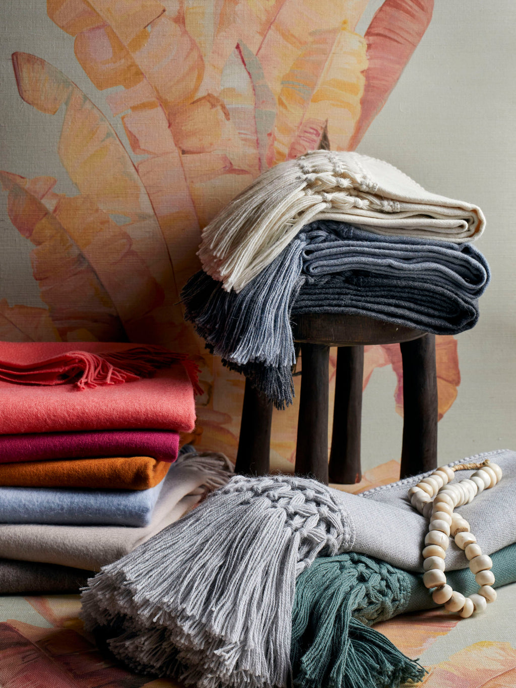 Jayson Home - African White Bead Necklace