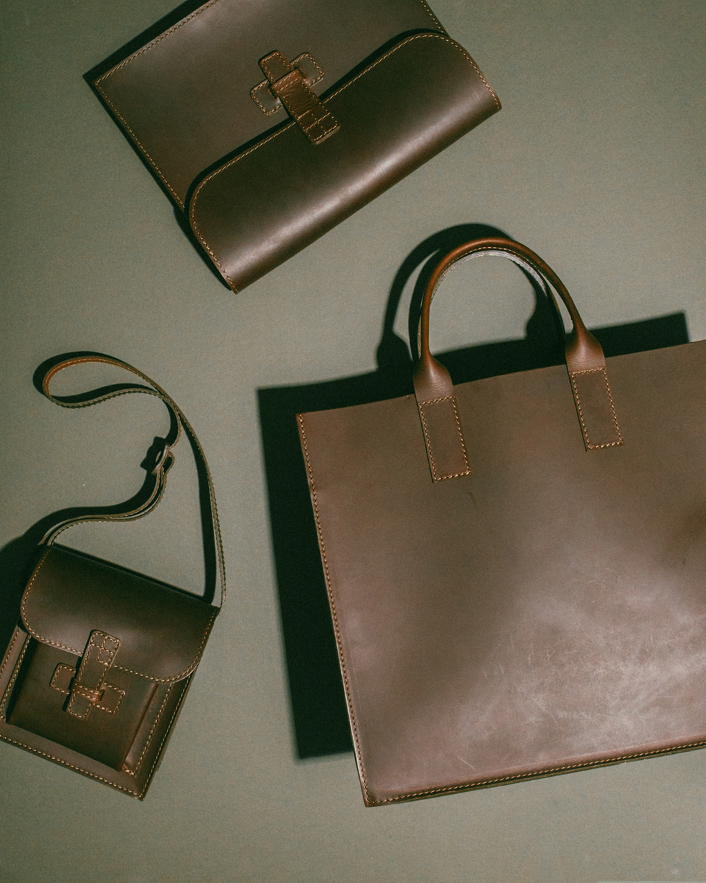 Nicky Kehoe - Leather Attache in Chocolate