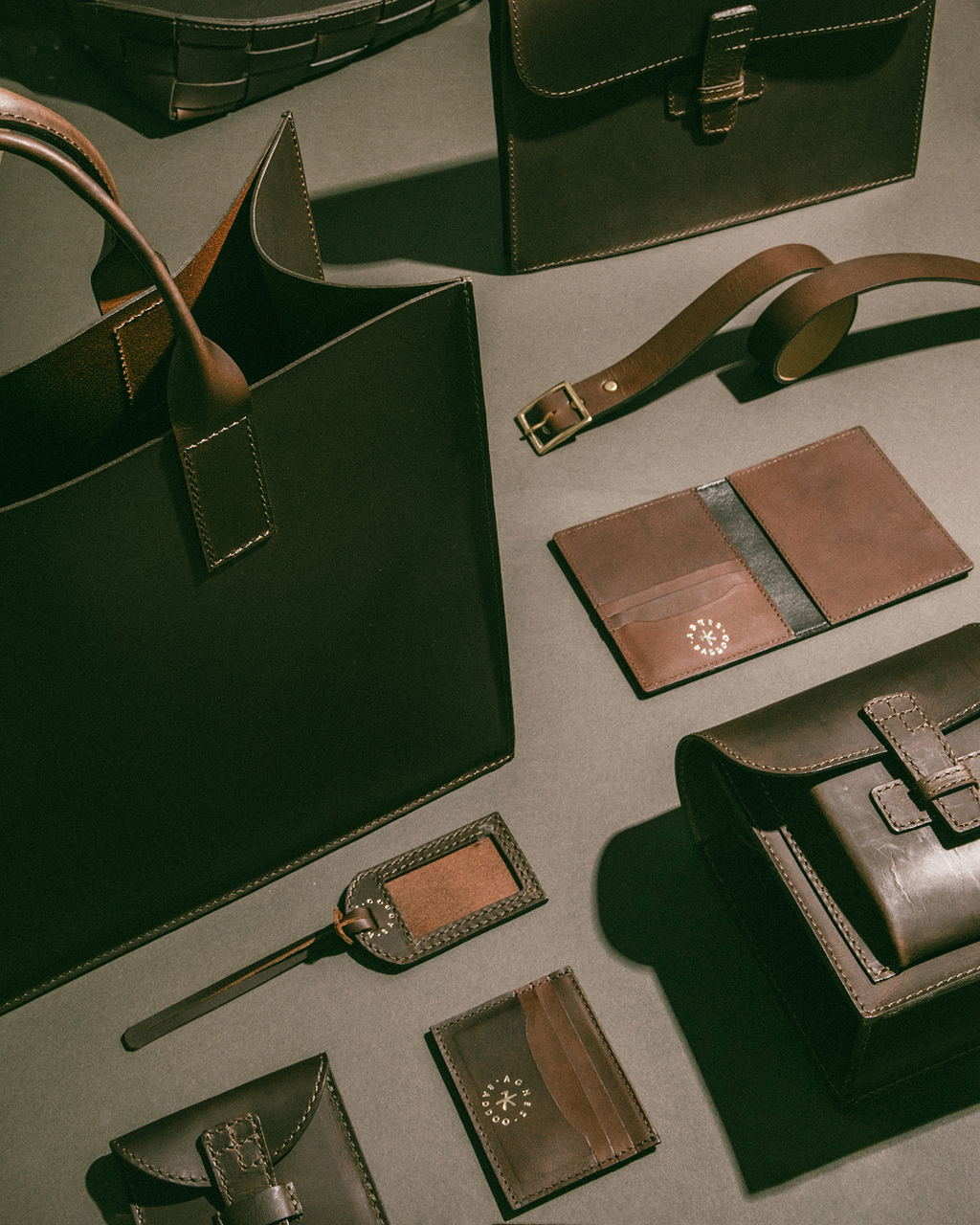 Nicky Kehoe - Men's Leather Belt in Chocolate