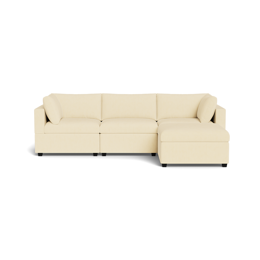 Albany Park - Kova Box Cushion Sofa 122" + Ottoman